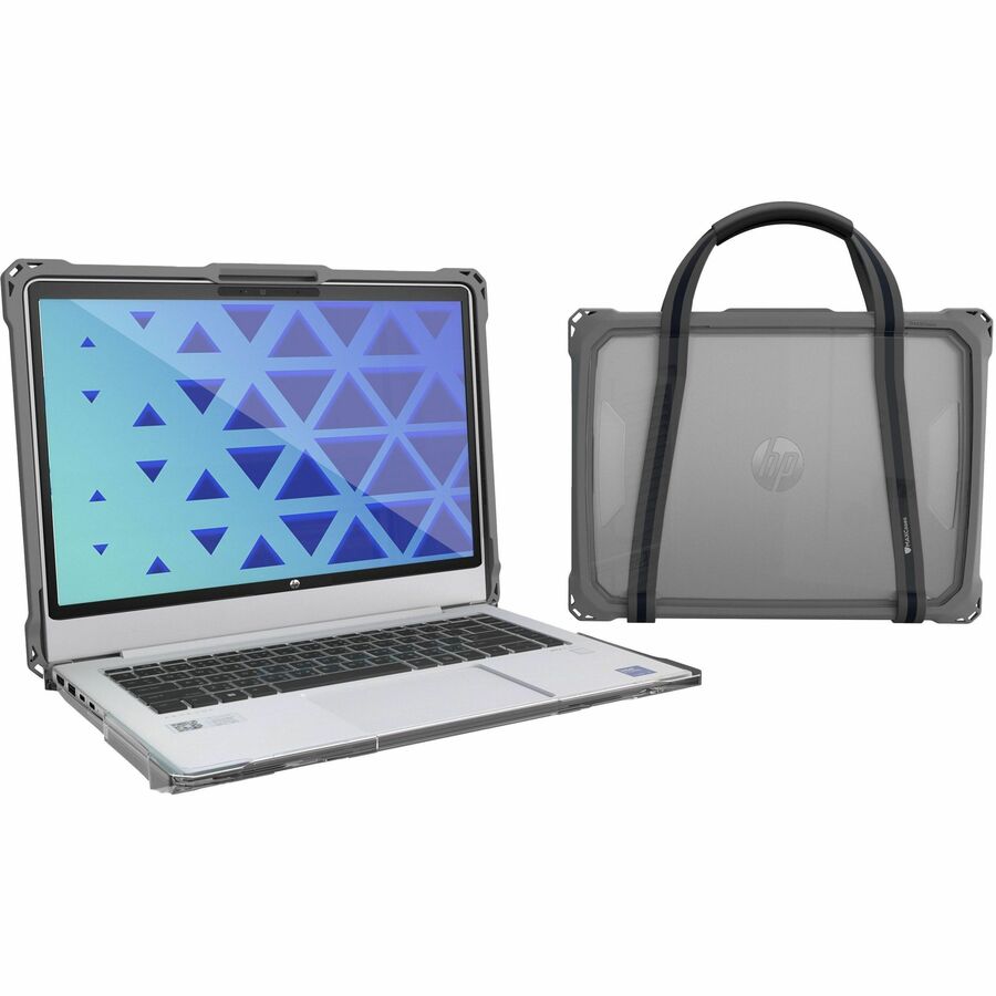 Extreme Shell-FL3 Slide Case for HP Fortis G1m Chromebook 11.6" "Flip 2:1" (MediaTek Processor) (Grey/Slide On Top-PC Bottom)
