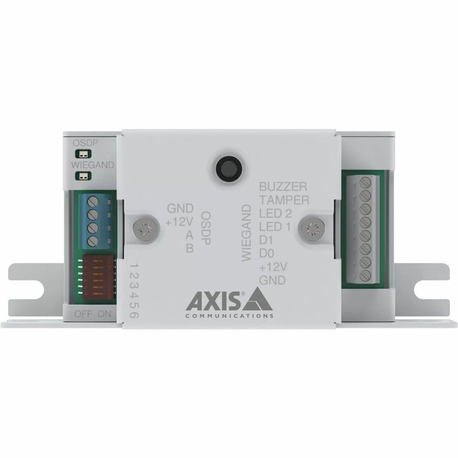 AXIS TA1101-B Wiegand to OSDP Converter is a versatile accessory designed to bridge the gap between Wiegand readers and Axis door controllers