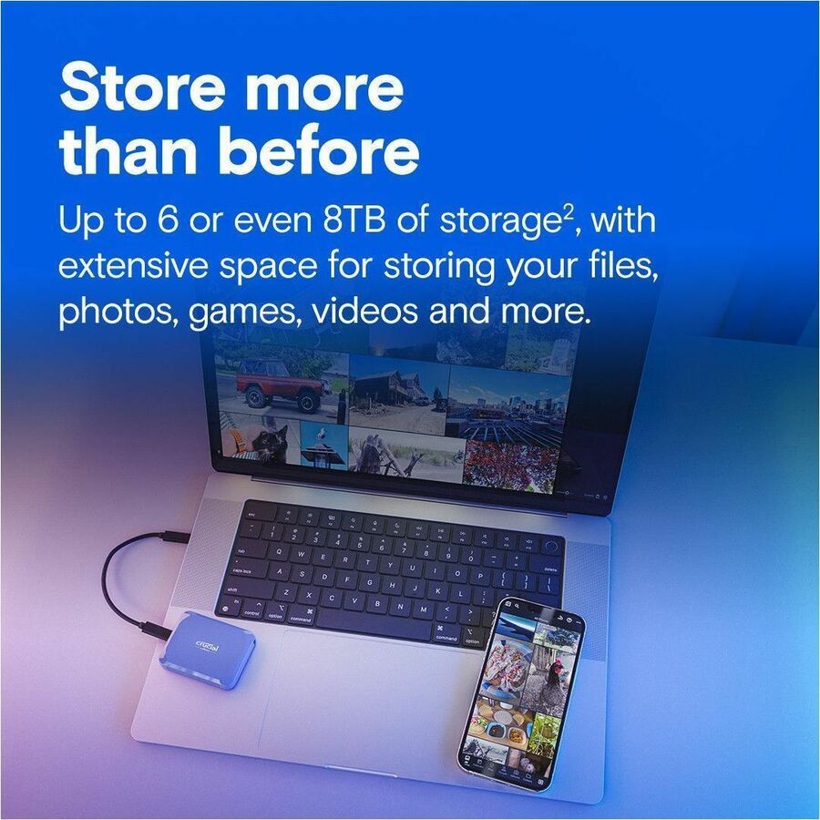 Micron Crucial X10 6 TB Portable Solid State Drive - External