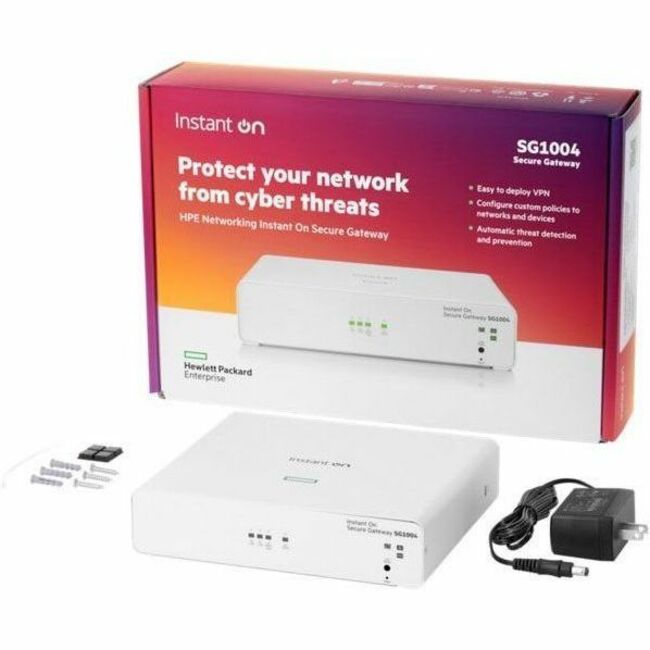 Hewlett Packard Aruba Networking Instant On Secure Gateway, Ethernet, SG1004, architecture