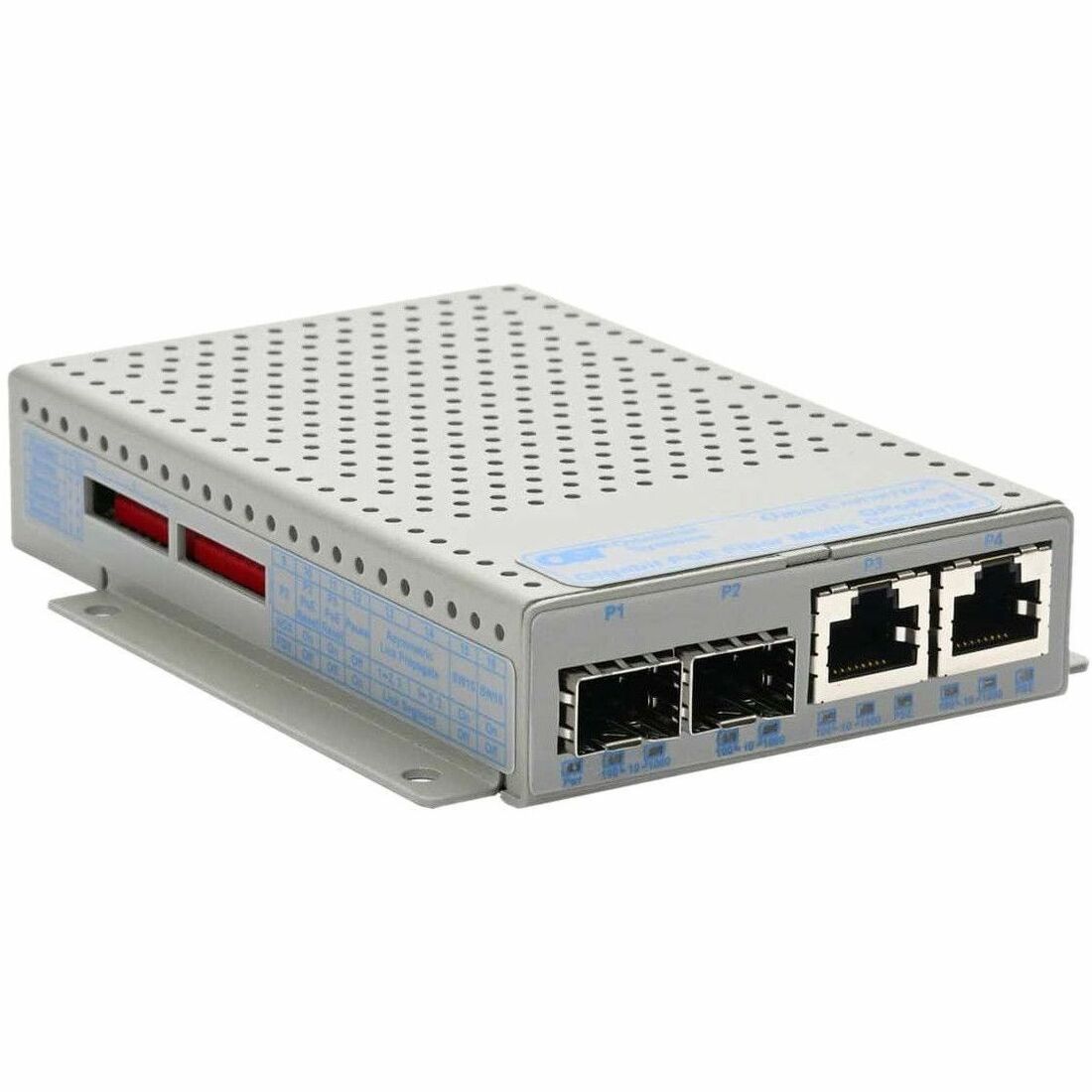 Omnitron Systems OmniConverter GPoEBT/S Transceiver/Media Converter
