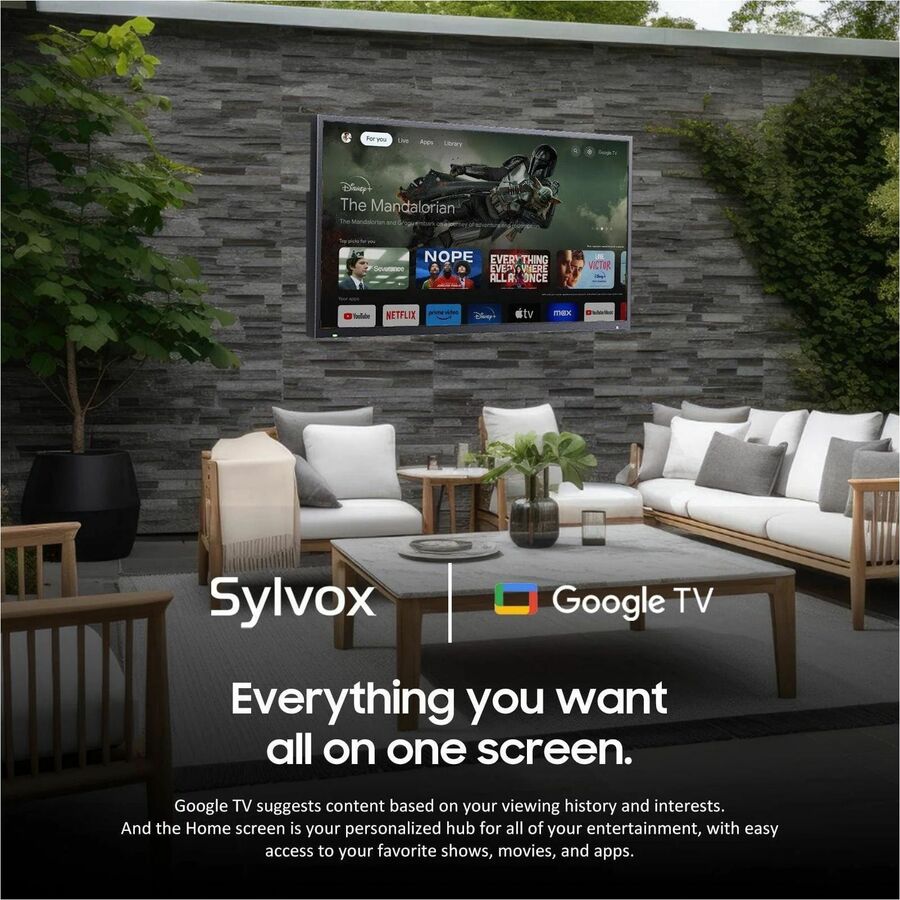 SYLVOX Deck Pro QLED 2.0 OQ55A2KHGD 55" Smart LED-LCD TV 2024 - 4K UHDTV - High Dynamic Range (HDR)