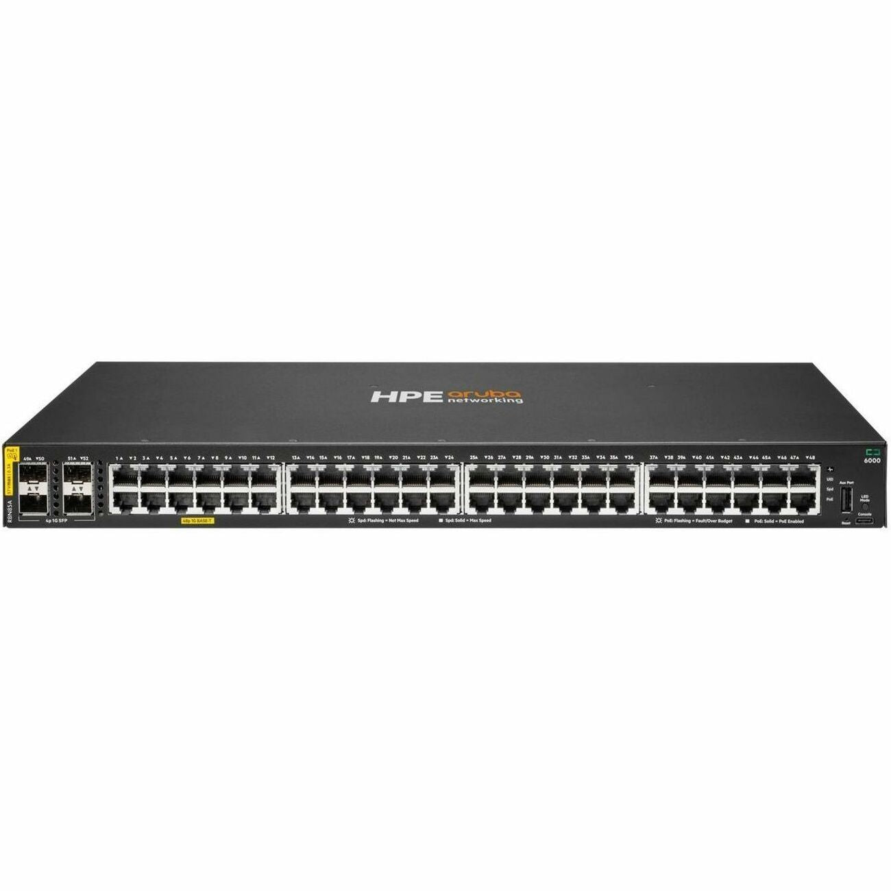 Hewlett Aruba CX 6000 48G Class4 PoE 4SFP 370W Switch