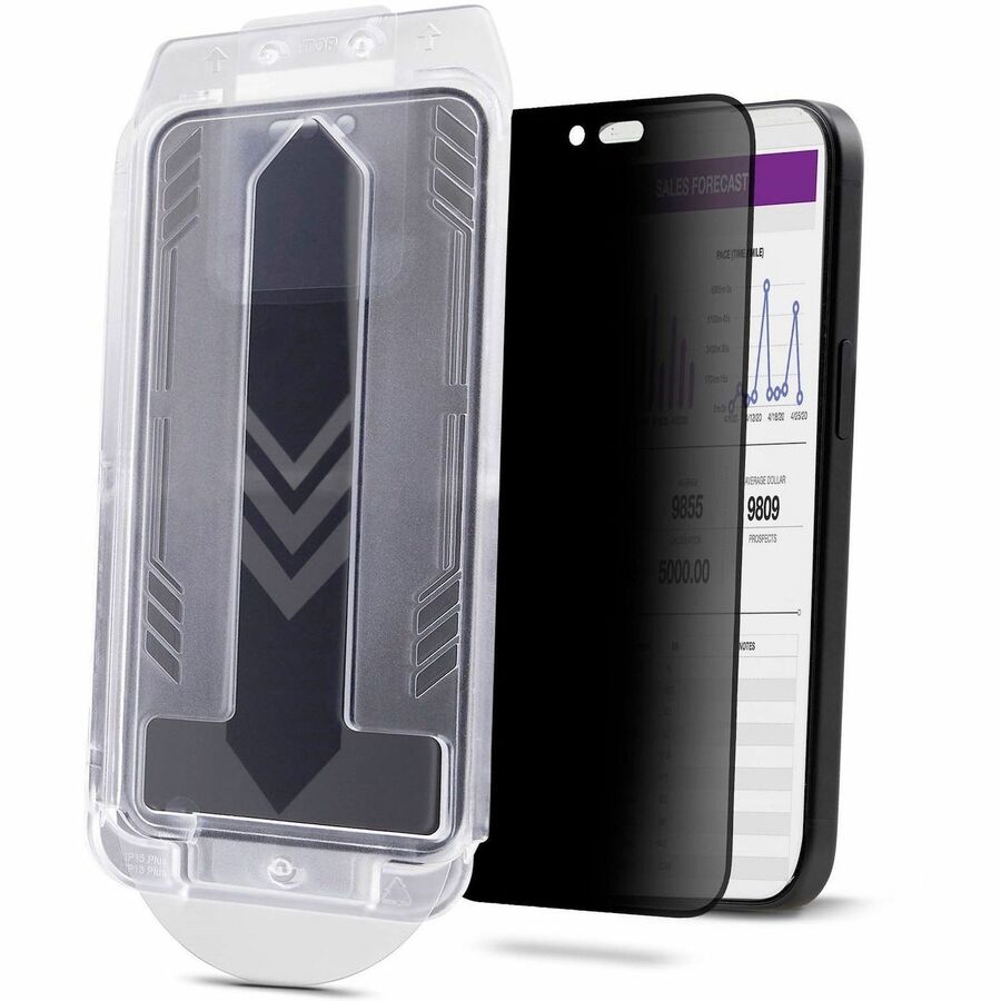 StarTech.com 4-Way 360 Privacy Screen For iPhone 16, Portrait/Landscape, Touch-Enabled, Tempered Glass Protector, 4Way Filter, TAA