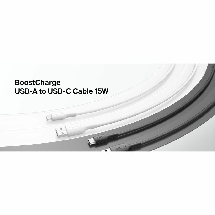 Belkin USB-A to USB-C Cable 15W, 3.3ft/1m, White