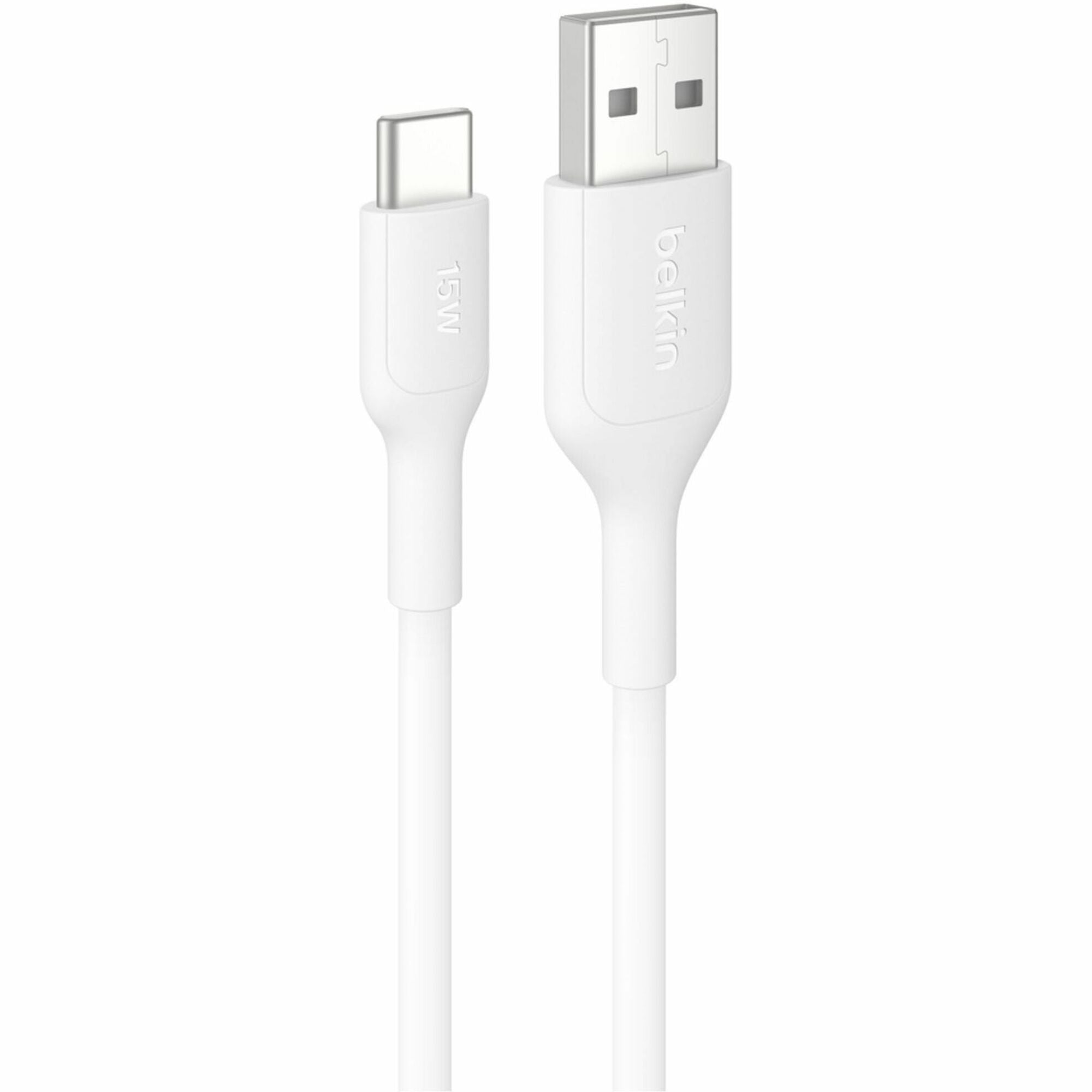 Belkin USB-A to USB-C Cable 15W, 6.6ft/2m, White