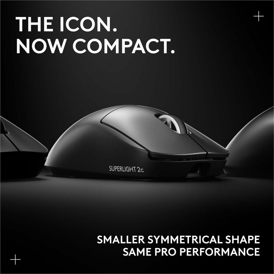Logitech G PRO X SUPERLIGHT 2c wireless gaming mouse, 51 g pro-grade compact mouse with 5 programmable buttons, USB-C charging, 44K DPI sensor, up to