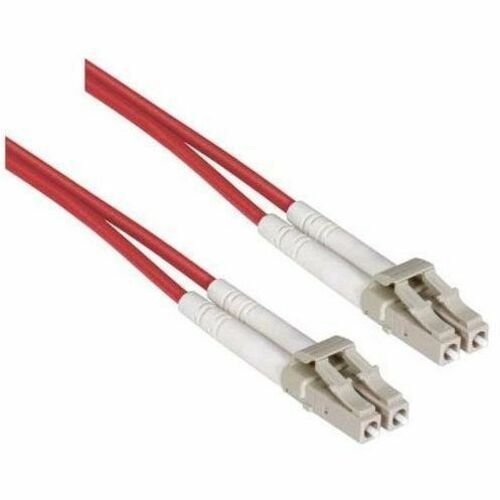 Axiom LC/LC Multimode Duplex OM2 50/125 Fiber Optic Cable 3m - TAA Compliant (Red)