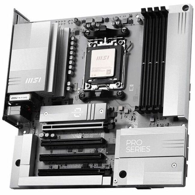MSI B850M-A WIFI PZ Gaming Desktop Motherboard - AMD B850 Chipset - Socket AM5 - Micro ATX