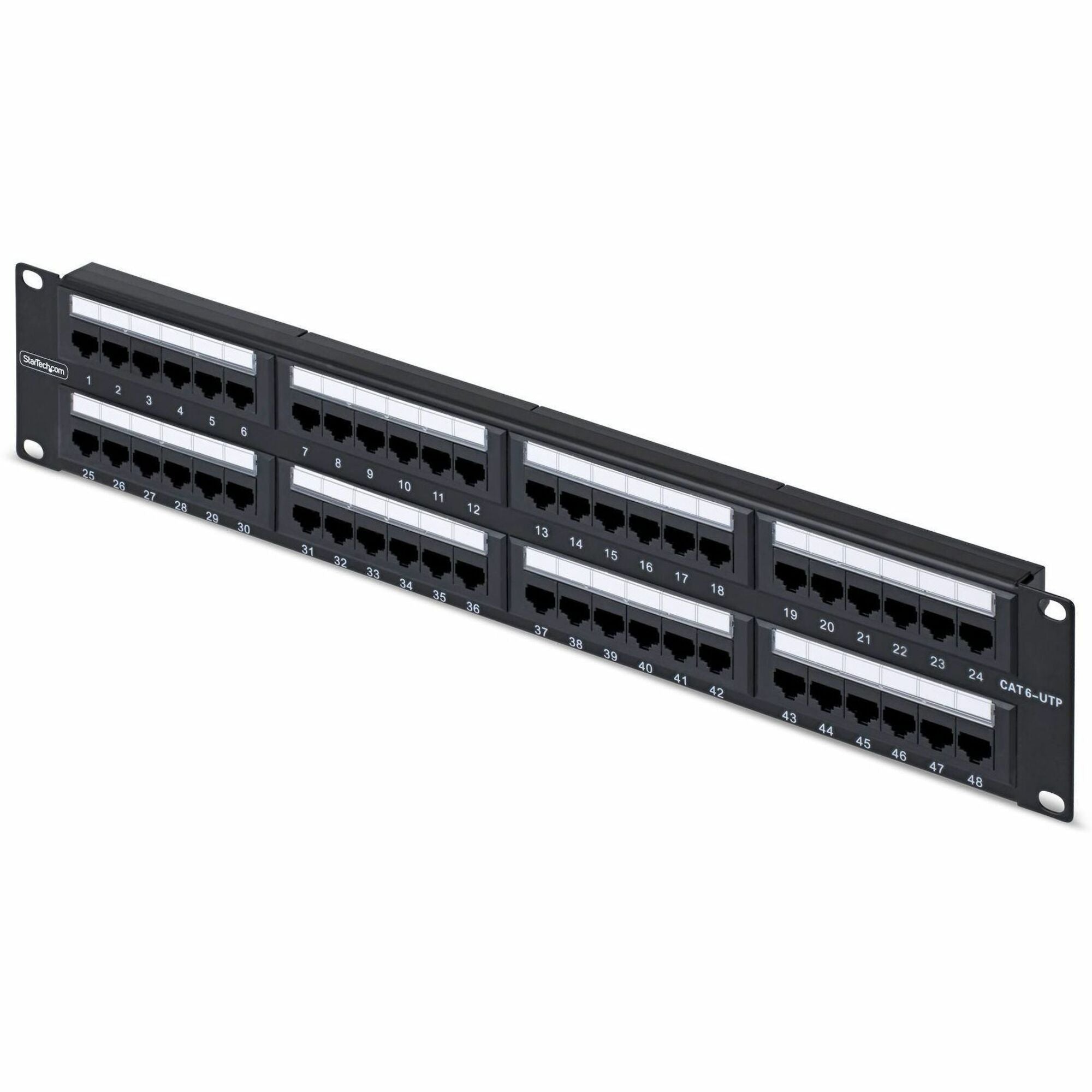 48 Port 2U Cat6 Patch Panel