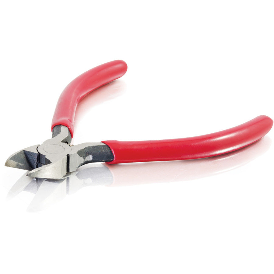 C2G 4.5in Flush Wire Cutter, 0.16 lb, Red