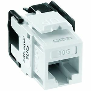 Leviton eXtreme 10G Channel-Rated Keystone Jack - RJ-45, 110