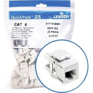 Leviton eXtreme 6+ Component-Rated Keystone Jack - RJ-45, 110