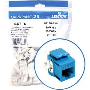 Leviton eXtreme 6+ Component-Rated Keystone Jack - RJ-45, 110