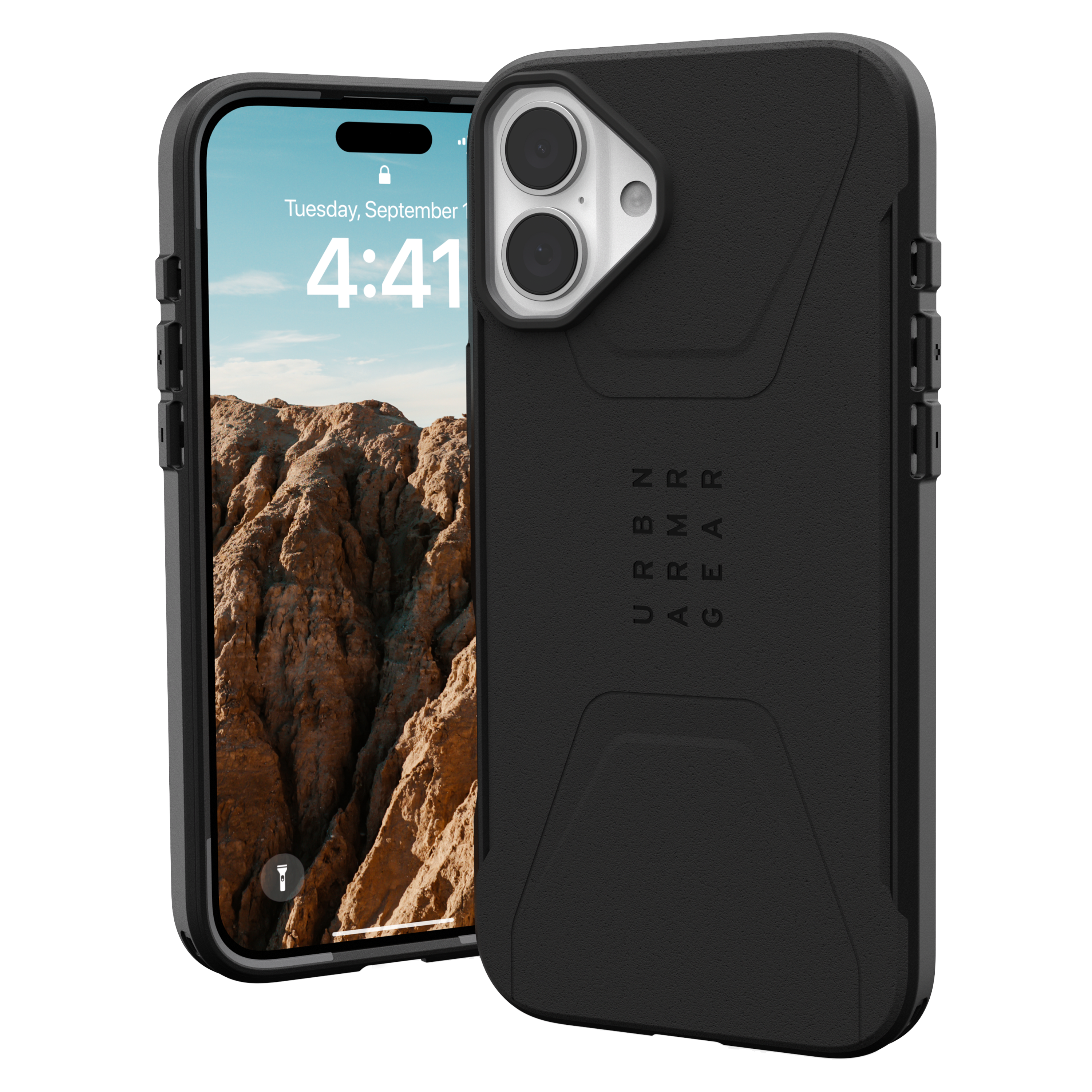 Urban Armor Gear Uag - Civilian Magsafe Case For Apple Iphone 16 Plus - Black