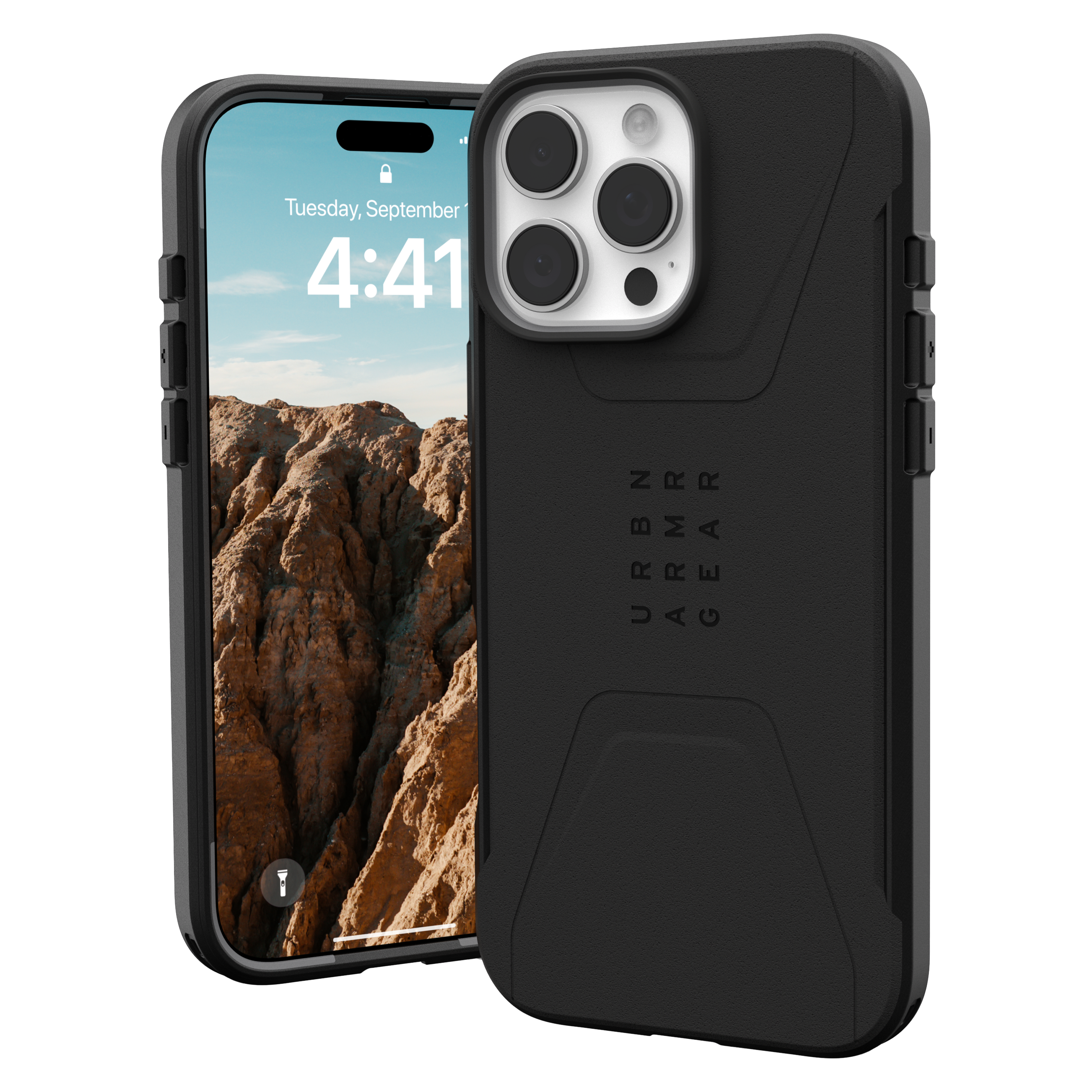 Urban Armor Gear Uag - Civilian Magsafe Case For Apple Iphone 16 Pro Max - Black