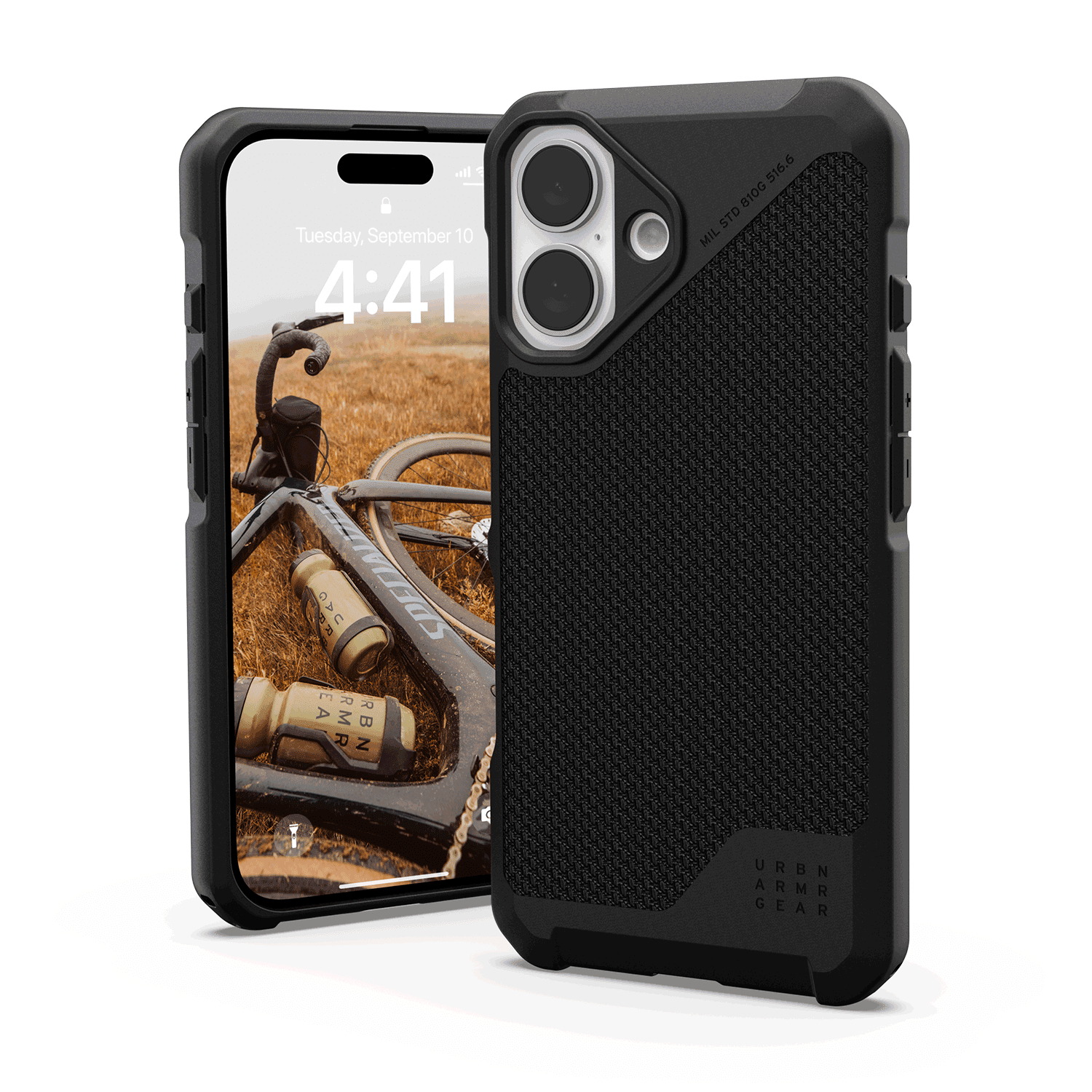 Urban Armor Gear Uag - Metropolis Lt Magsafe Case For Apple Iphone 16 - Kevlar Black