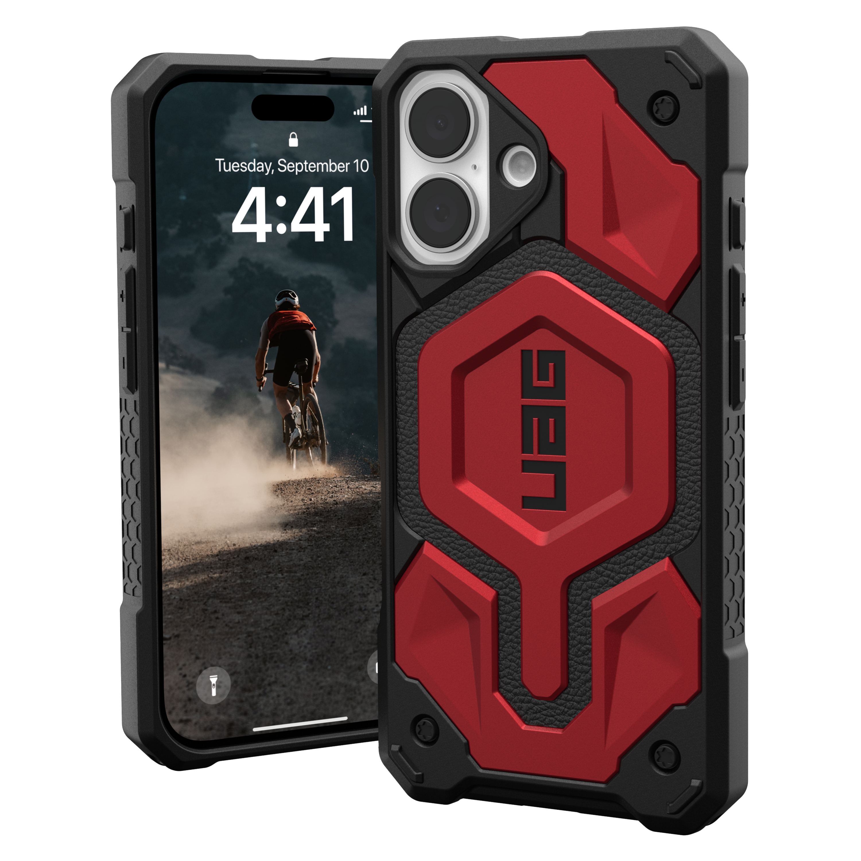 Urban Armor Gear Uag - Monarch Pro Case For Apple Iphone 16 - Crimson