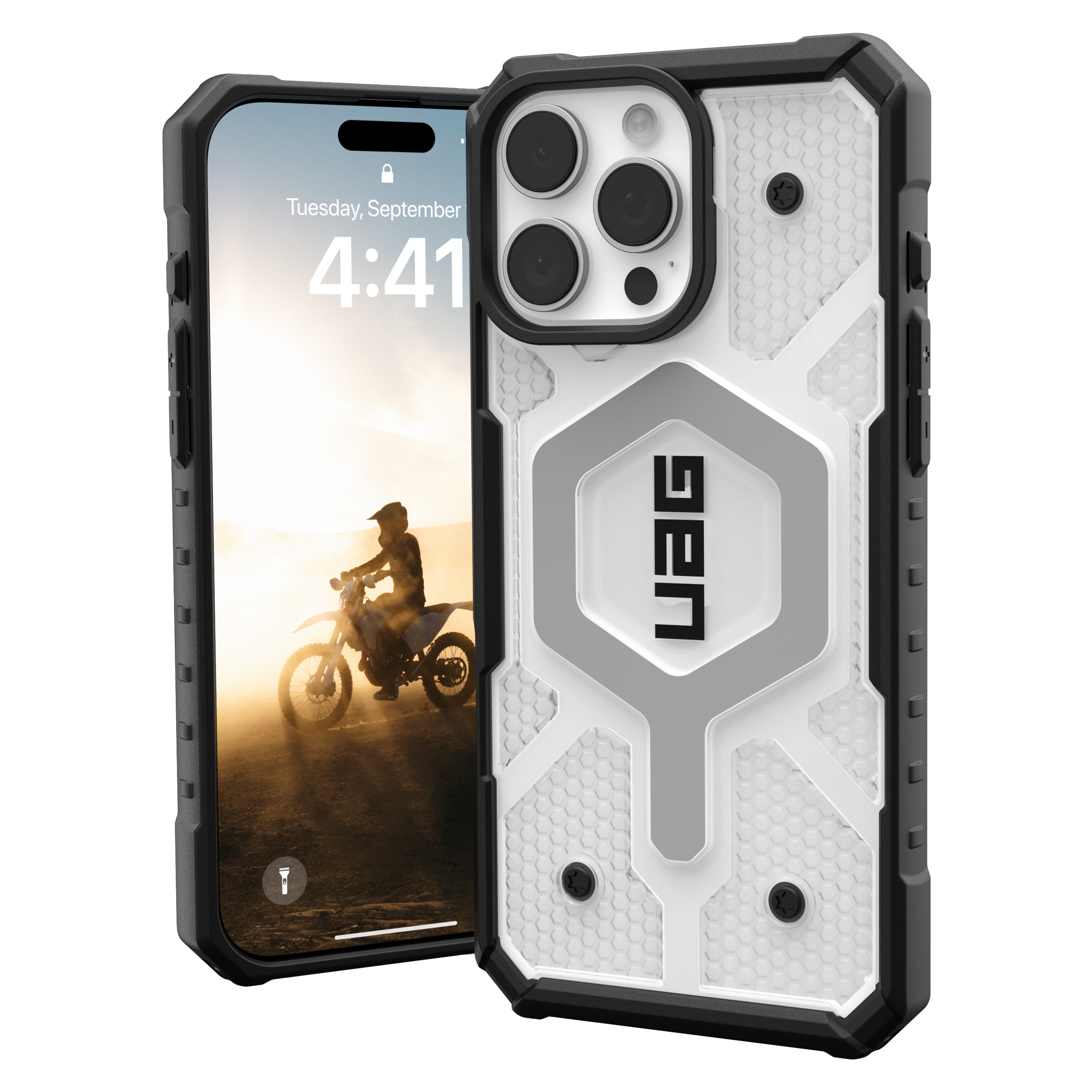 Urban Armor Gear Uag - Pathfinder Clear Magsafe Case For Apple Iphone 16 Pro Max - Ice