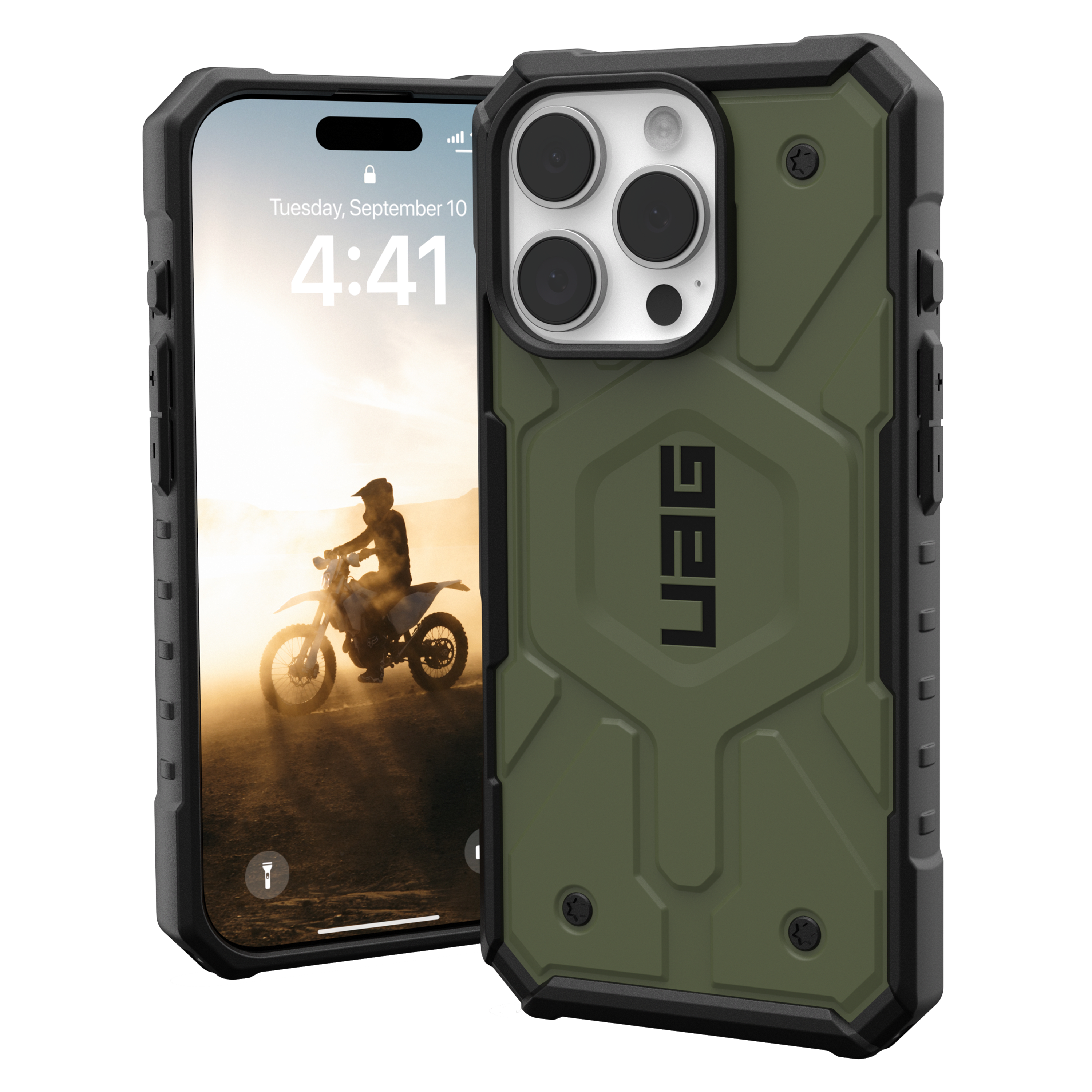 Urban Armor Gear Uag - Pathfinder Magsafe Case For Apple Iphone 16 Pro - Olive Drab