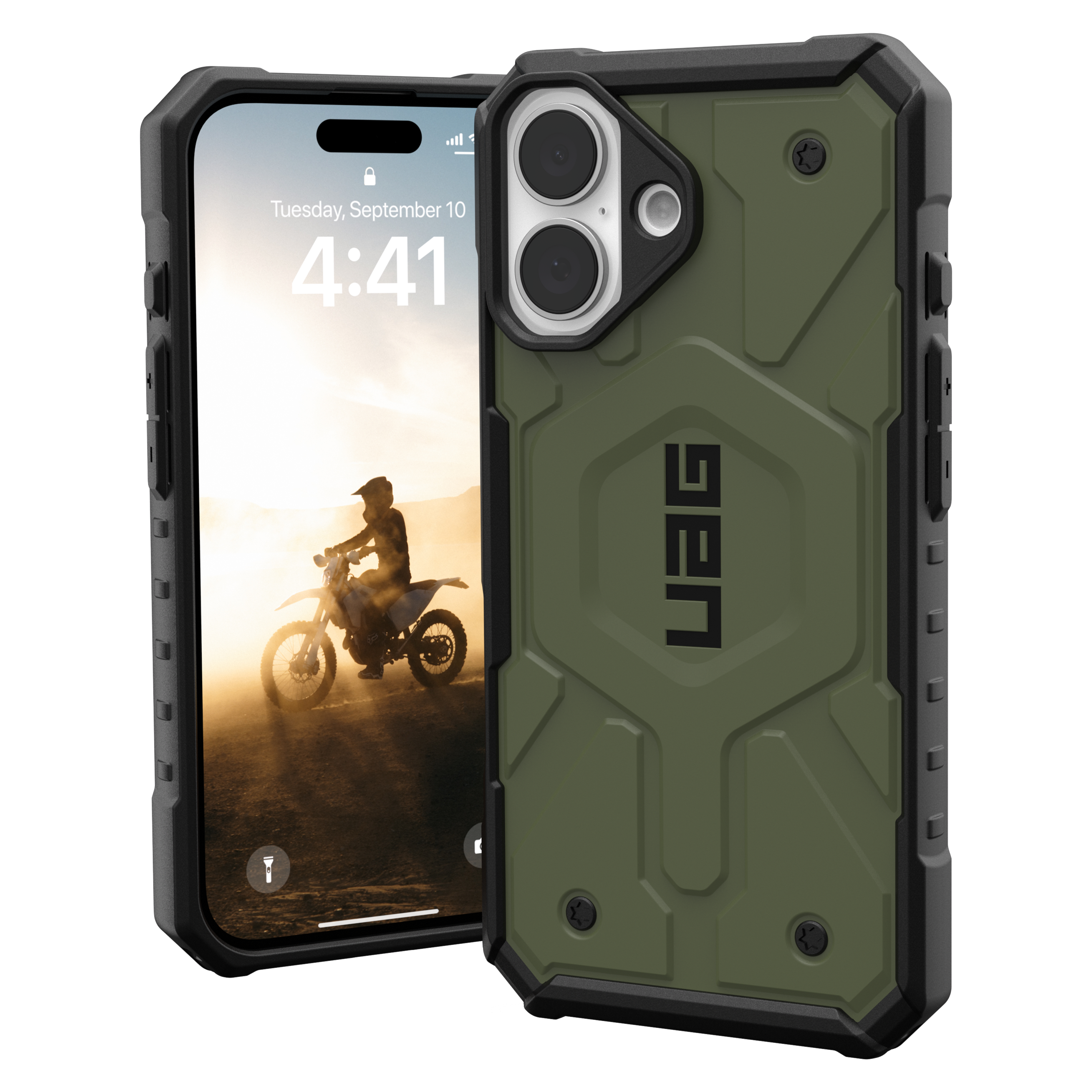 Urban Armor Gear Uag - Pathfinder Magsafe Case For Apple Iphone 16 - Olive Drab