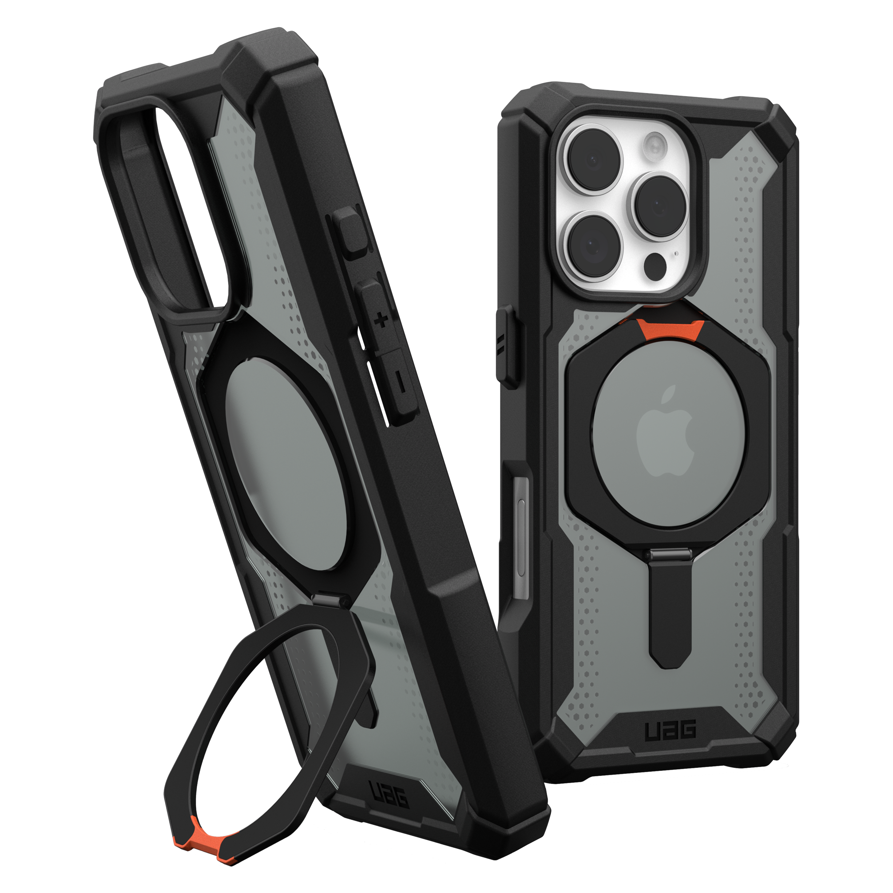 Urban Armor Gear Uag - Plasma Xte Magsafe Case For Apple Iphone 16 Pro - Black And Orange