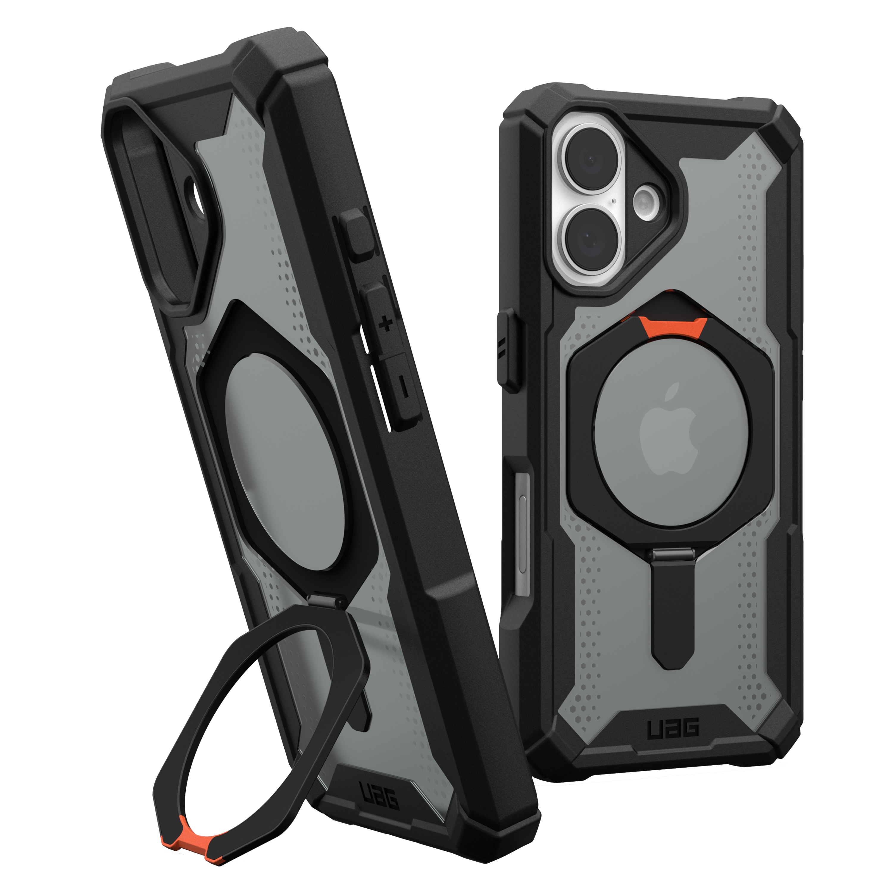 Urban Armor Gear Uag - Plasma Xte Magsafe Case For Apple Iphone 16 - Black And Orange