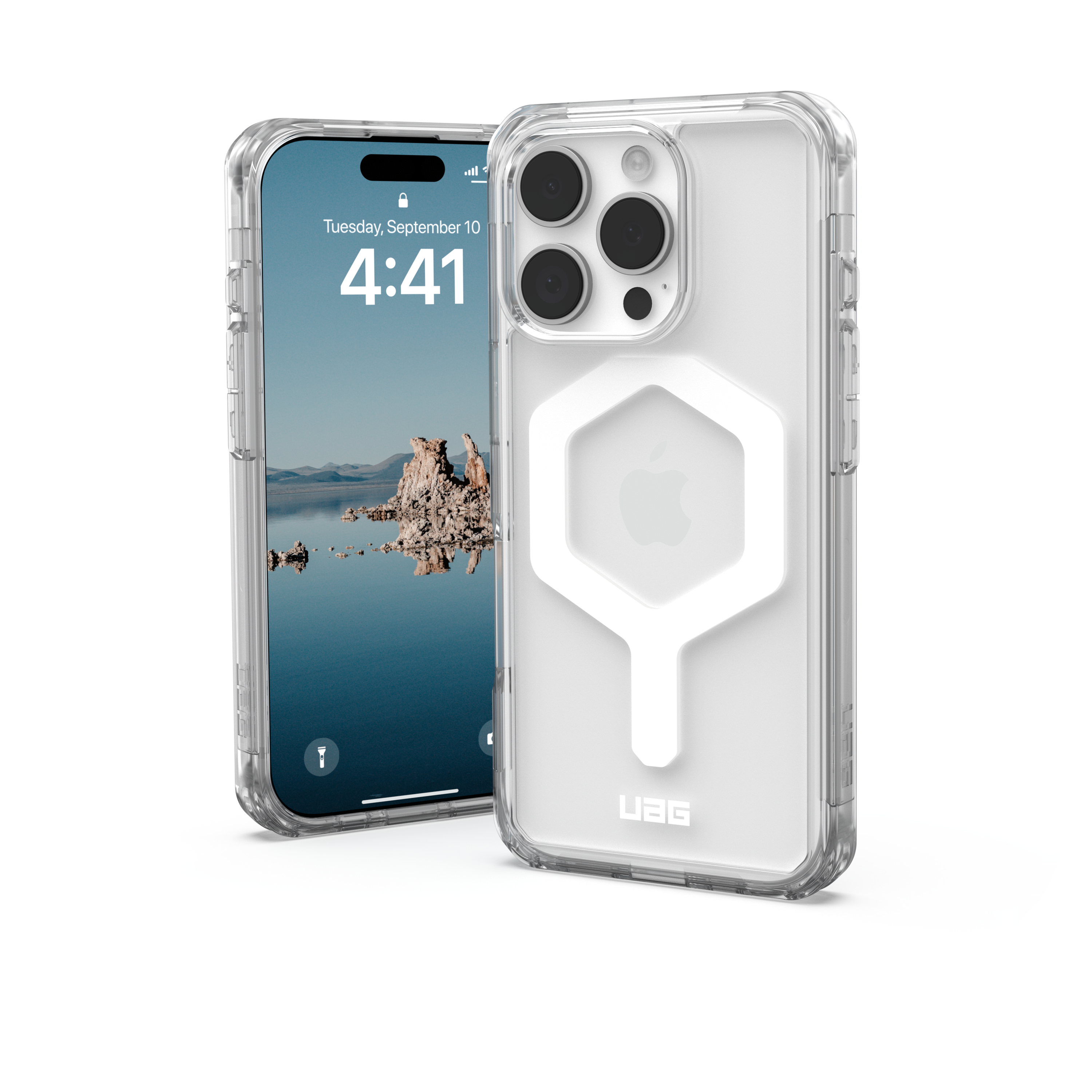 Urban Armor Gear Uag - Plyo Magsafe Case For Apple Iphone 16 Pro - Ice And White