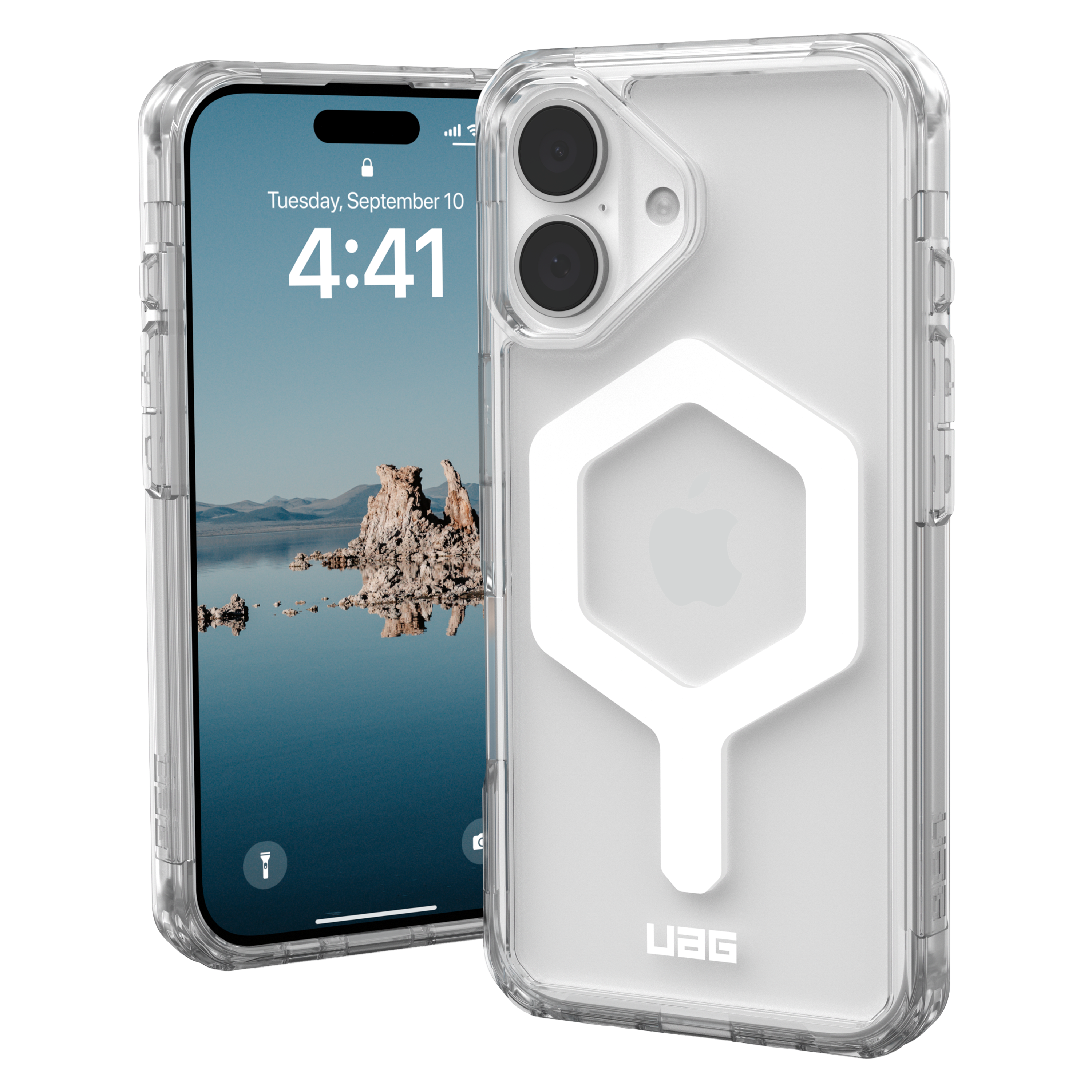 Urban Armor Gear Uag - Plyo Magsafe Case For Apple Iphone 16 - Ice And White