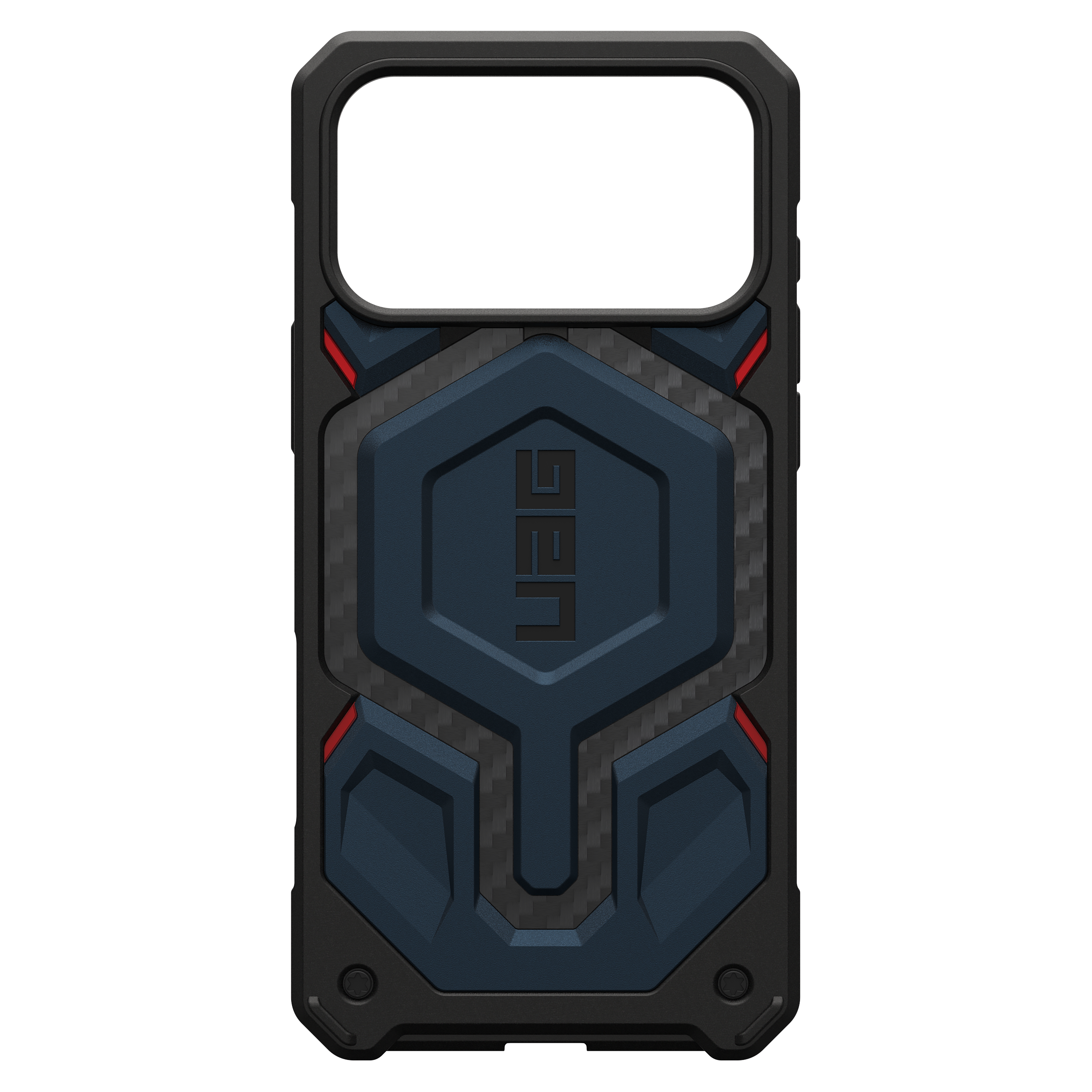 Urban Armor Gear Monarch Pro Case for Apple iPhone 17 Pro Max - Carbon Fiber Mallard and Red