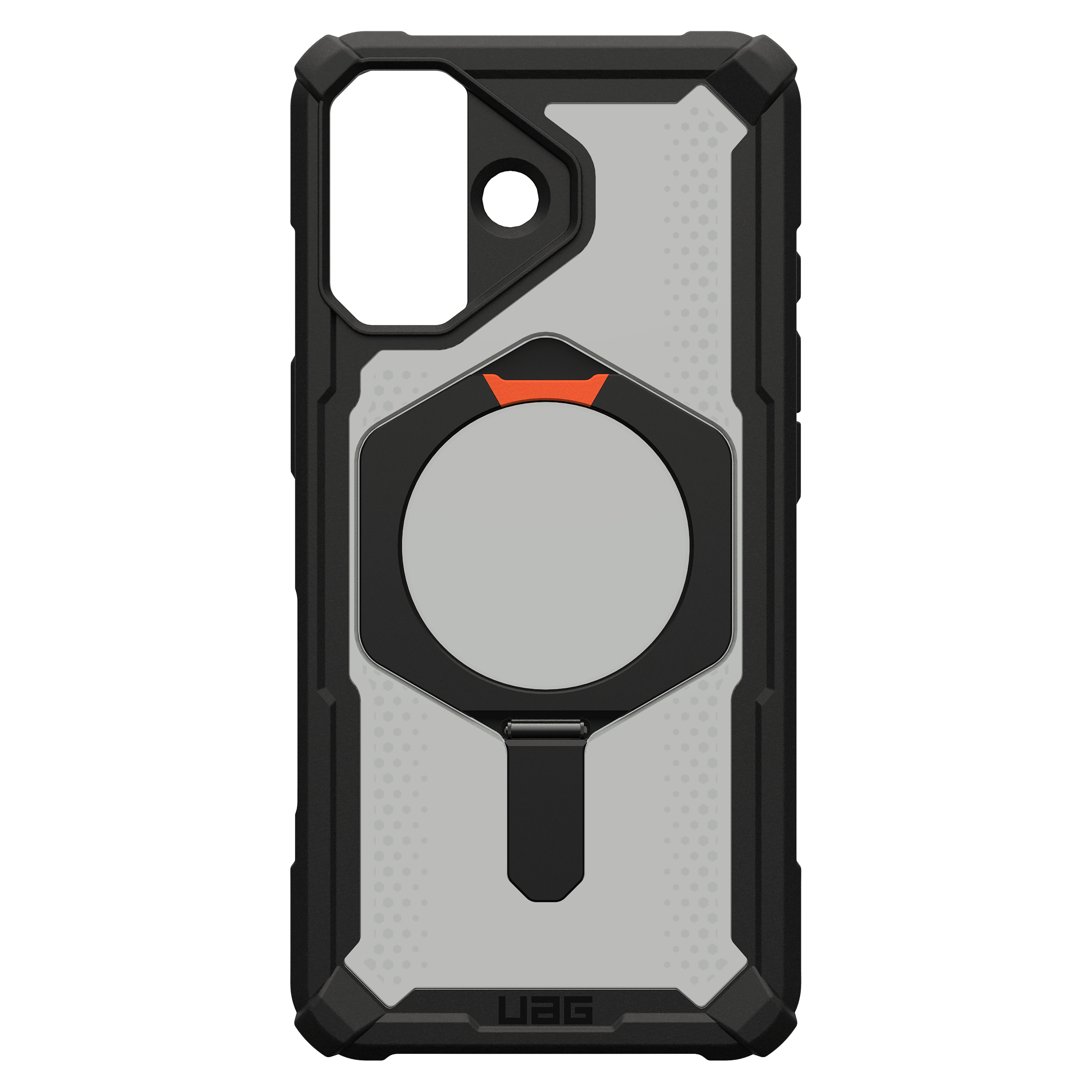 Urban Armor Gear Plasma Xte MagSafe Case for iPhone 17 by UAG - Black and Pop Orange