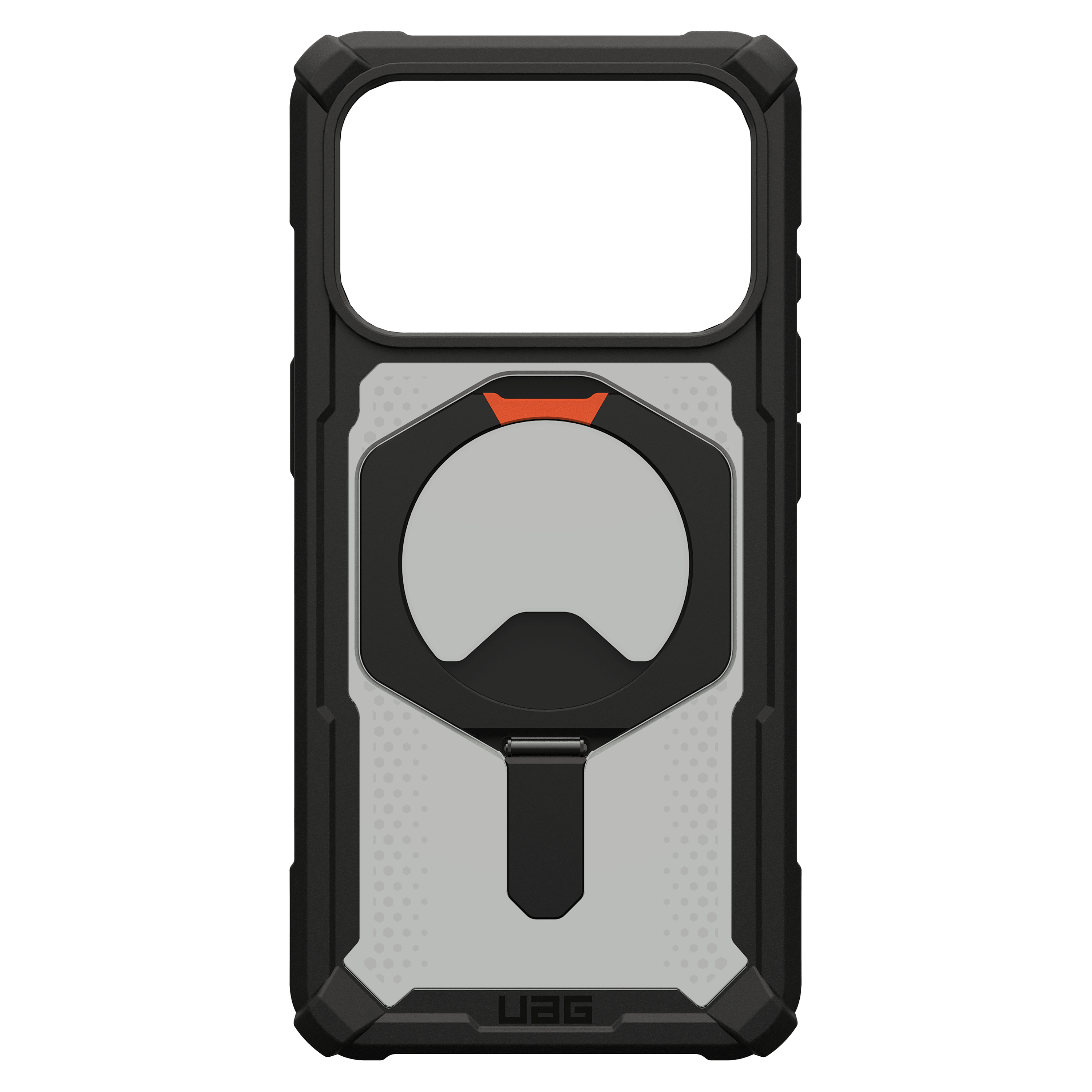 Urban Armor Gear Plasma XTE MagSafe Case for iPhone 17 Pro by UAG - Black and Pop Orange