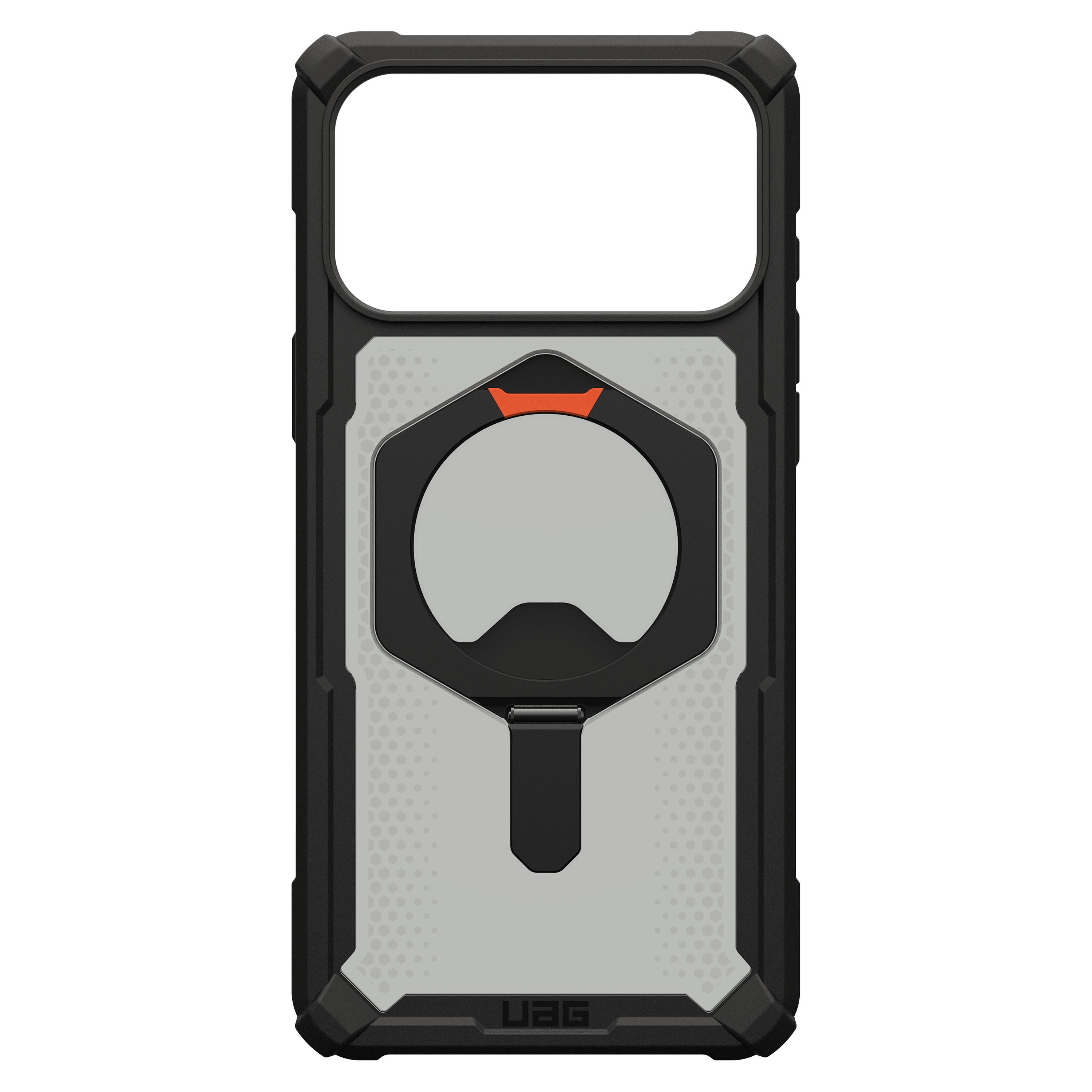 Urban Armor Gear Plasma XTE MagSafe Case for Apple iPhone 17 Pro Max - Black and Pop Orange