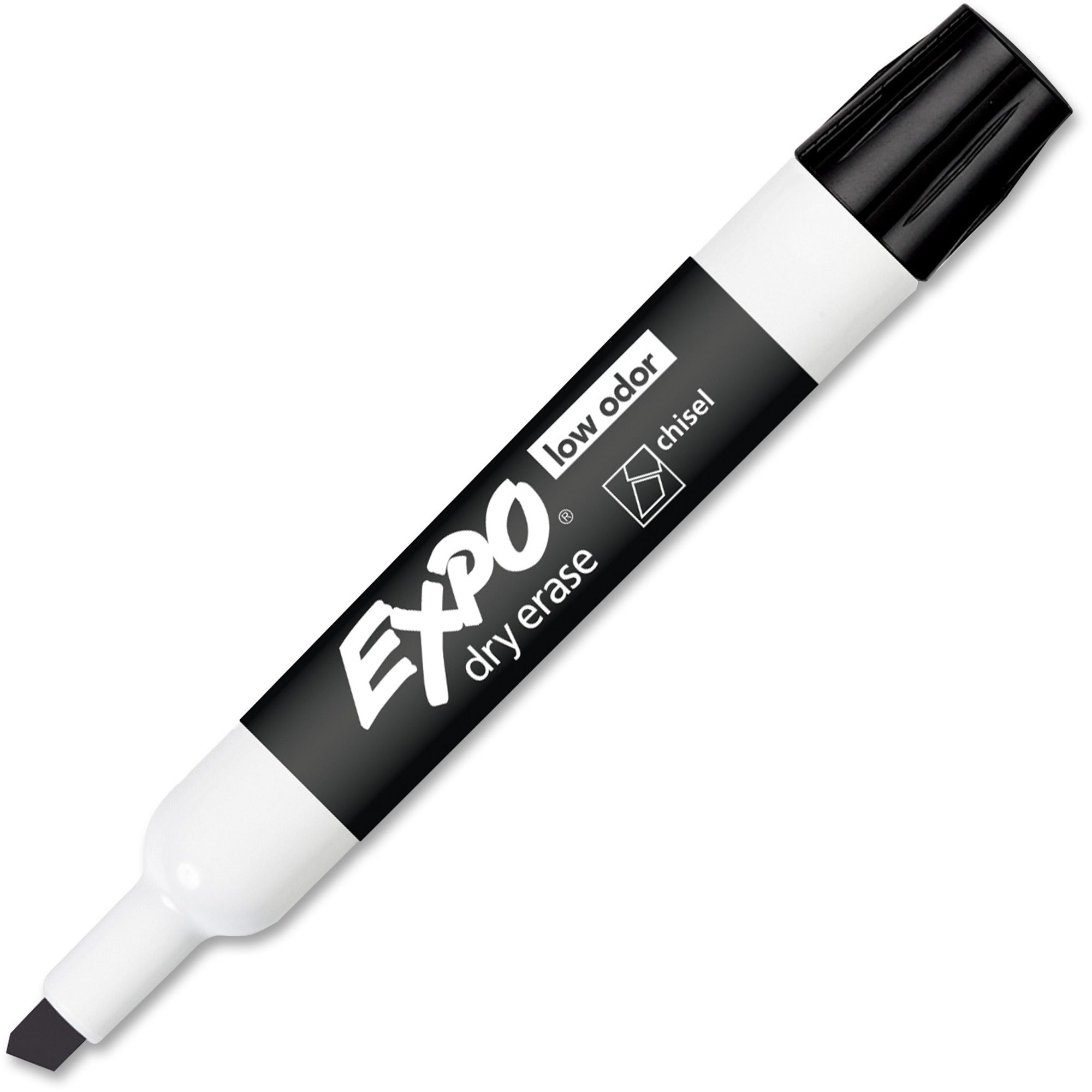 Expo Large Barrel Dry-Erase Markers, Black