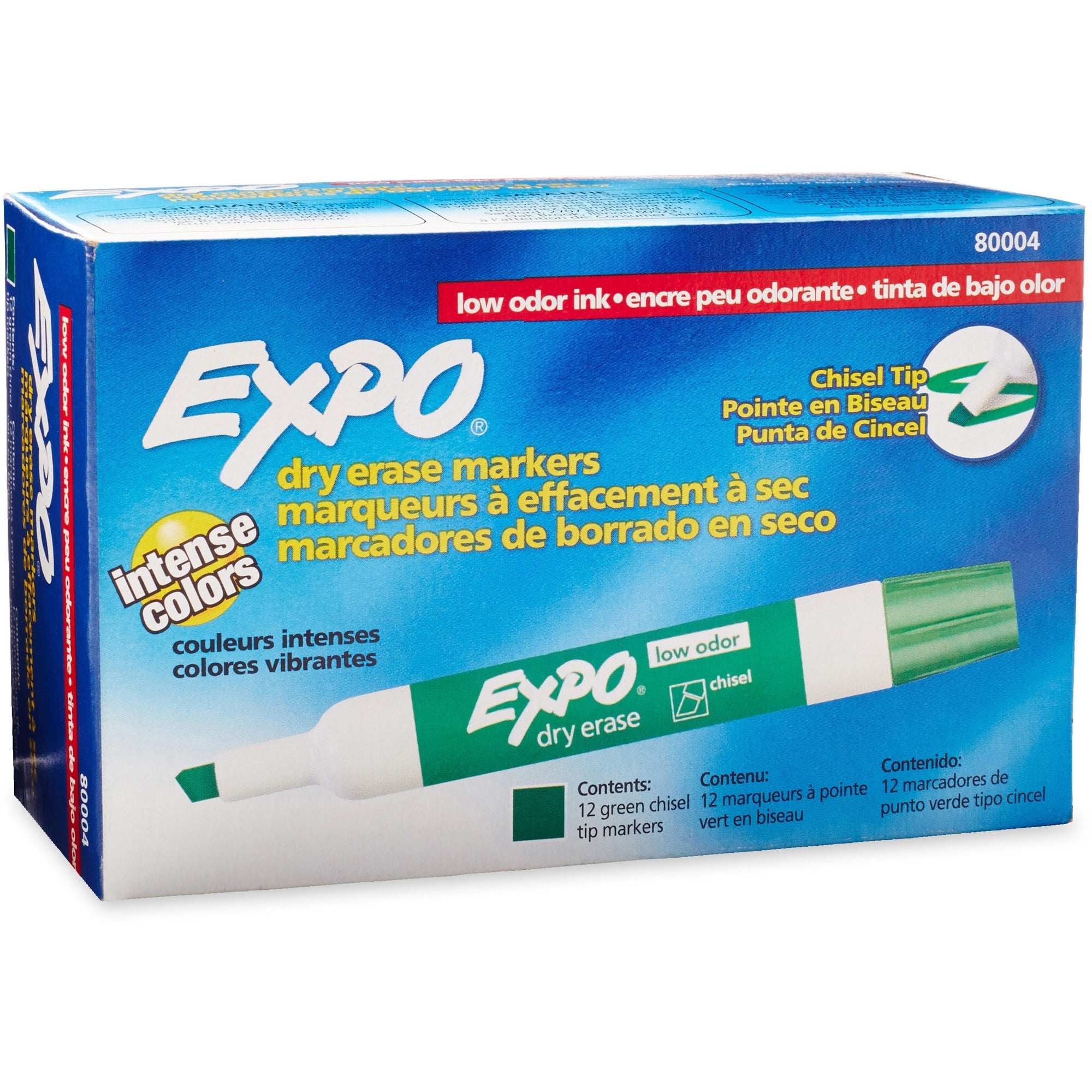 Expo Large Barrel Dry-Erase Markers, Green