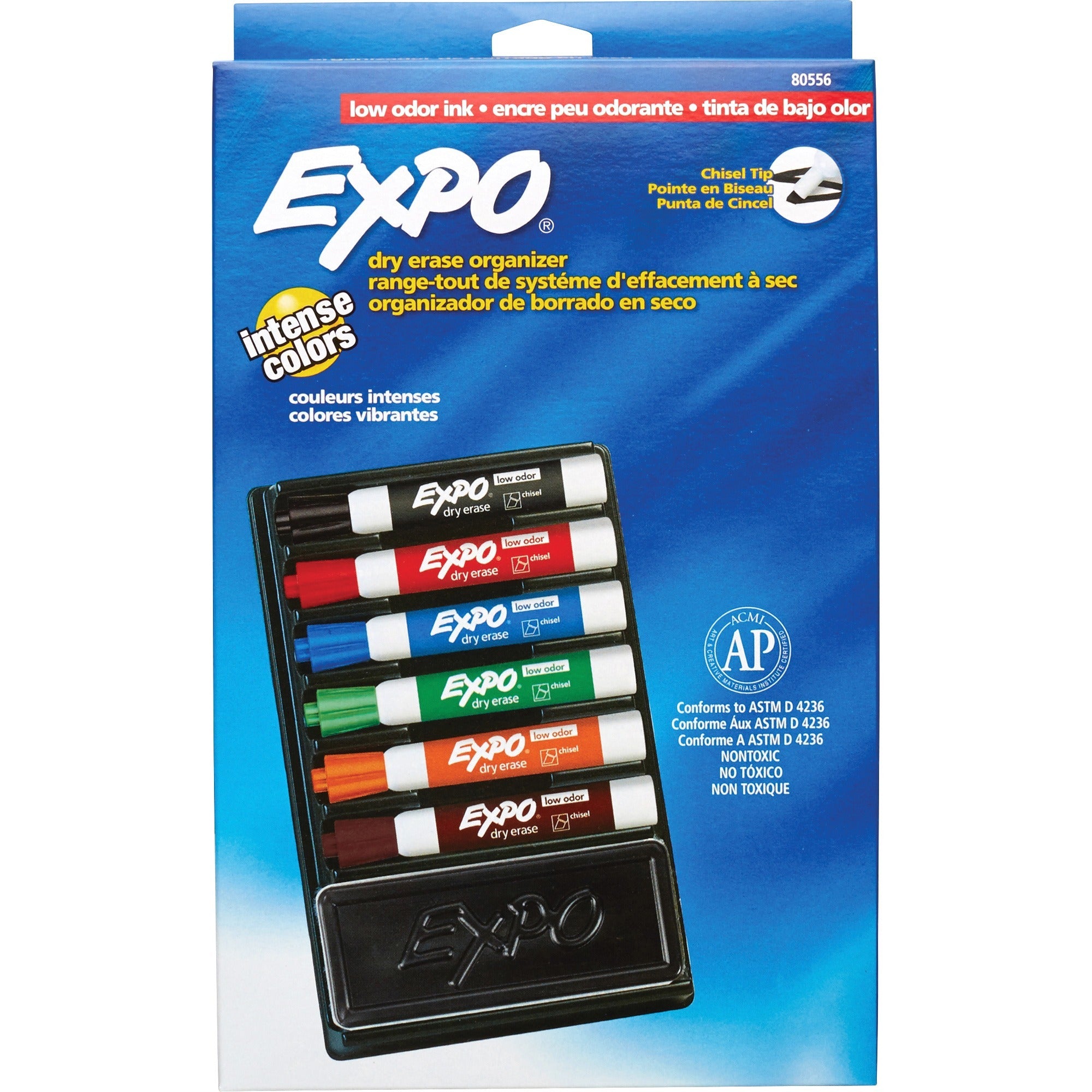 Newell Expo 7-piece Dry Erase Organizer Kit, Black