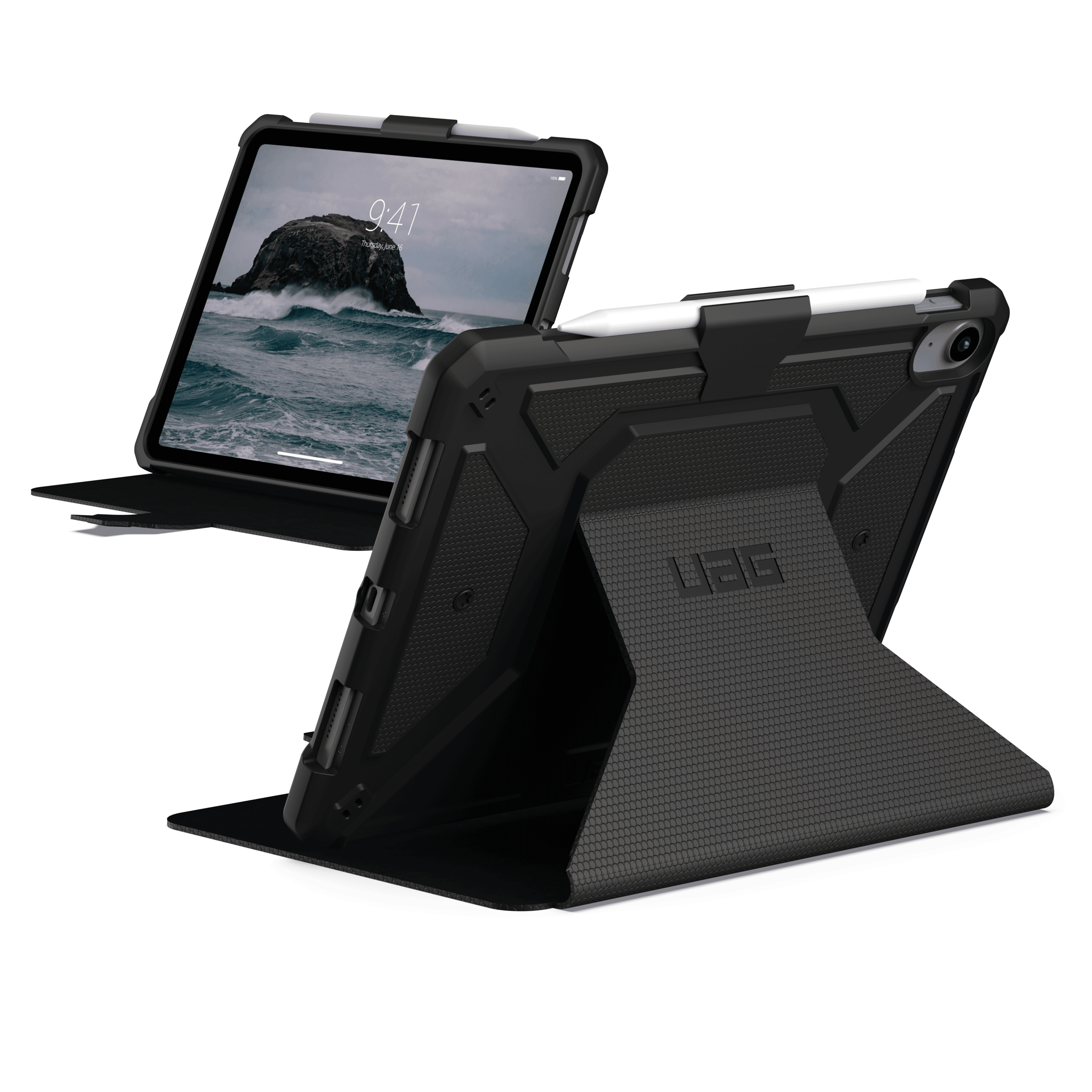 Urban Armor Gear Uag - Metropolis Folio Case For Apple Ipad 10.9 2022 - Black