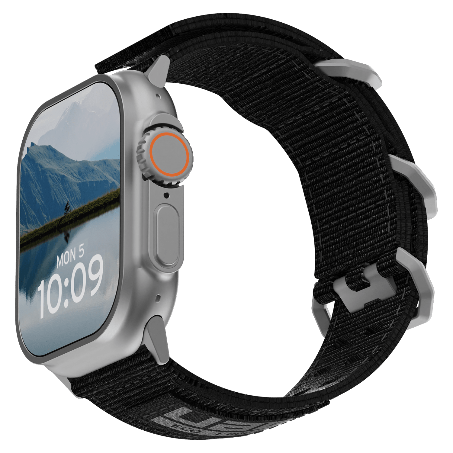 Urban Armor Gear Uag - Nato Eco Watch Strap For Apple Watch 42mm / 44mm / 45mm / 49mm - Black