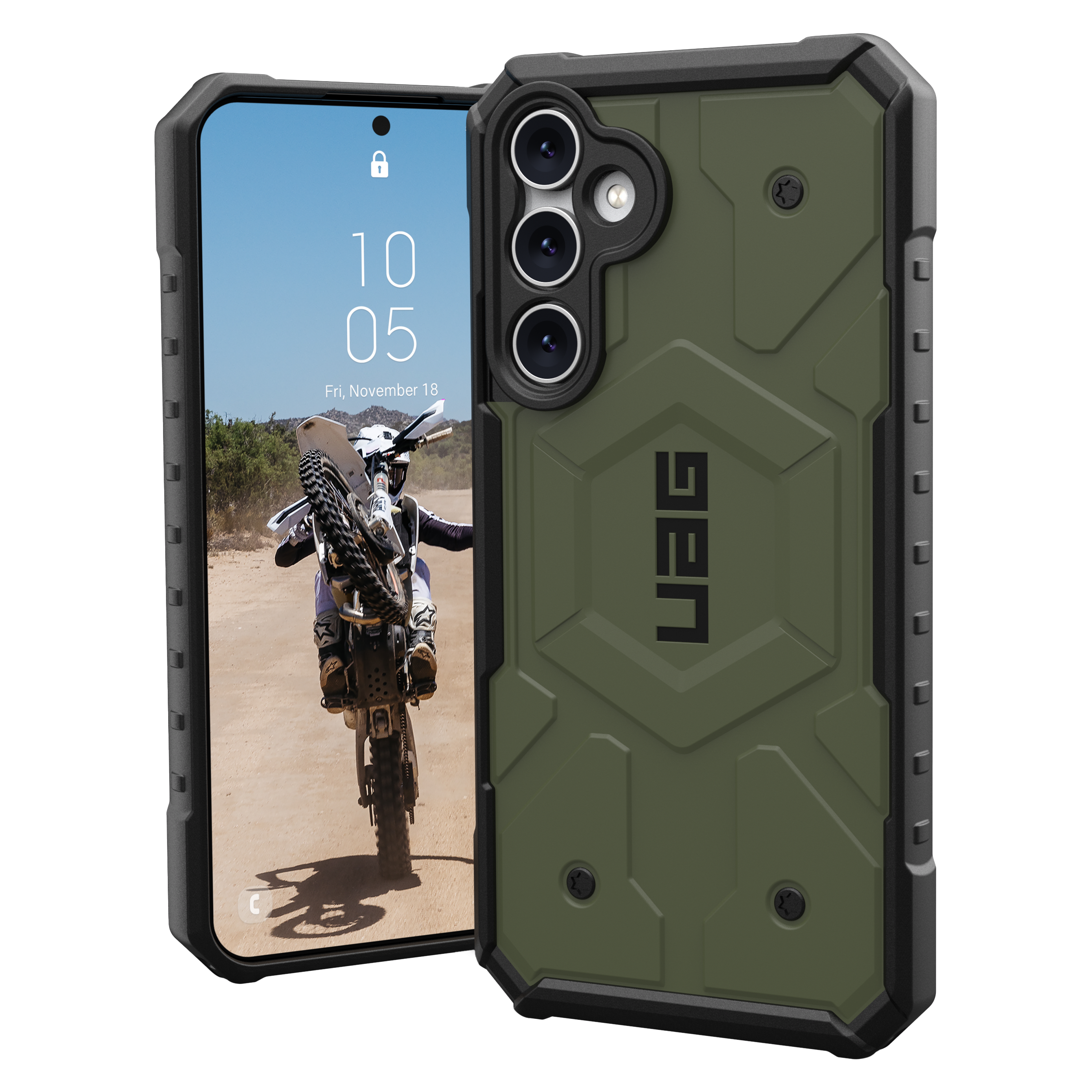 Urban Armor Gear Uag - Pathfinder Case For Samsung Galaxy S23 Fe - Olive Drab