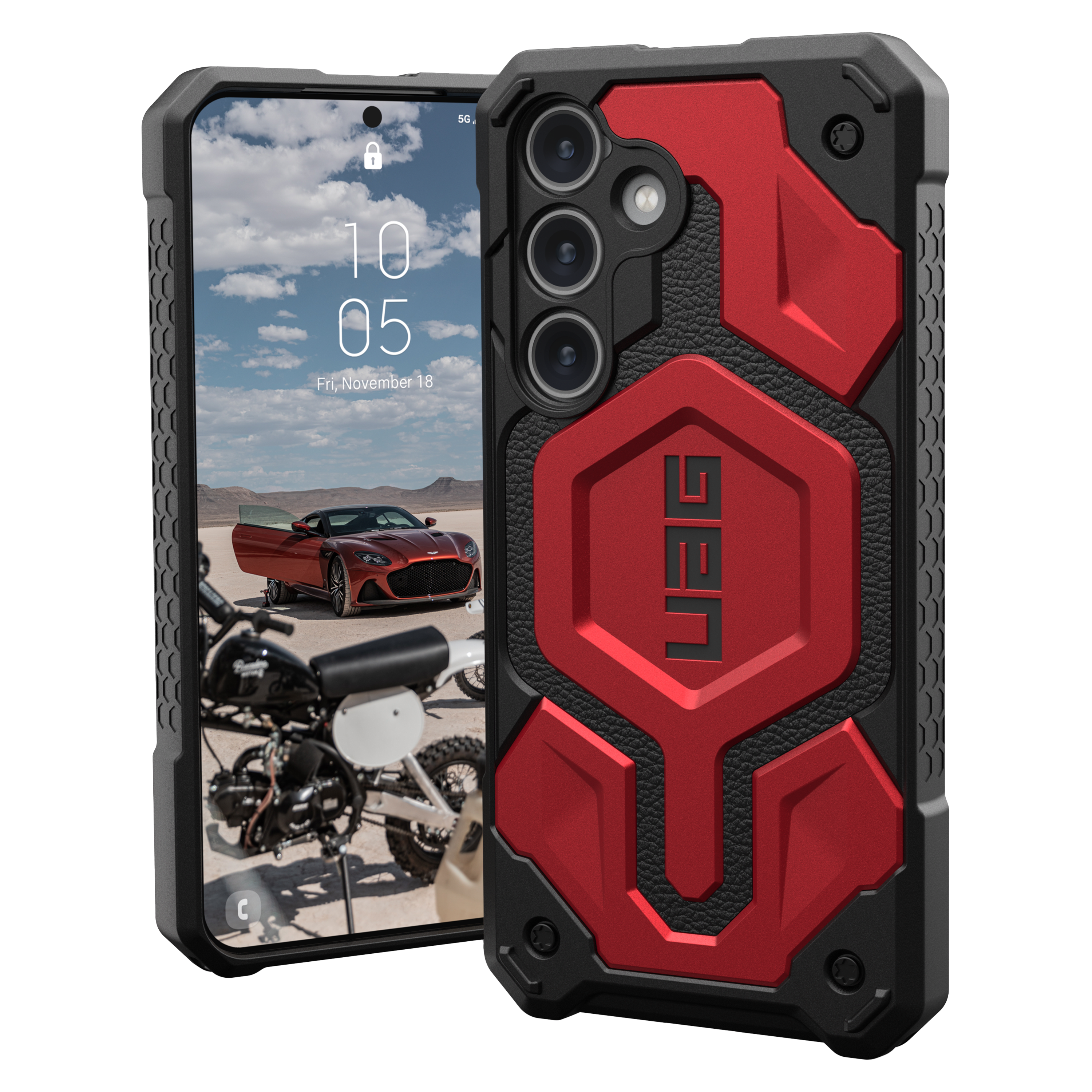 Urban Armor Gear Uag - Monarch Case For Samsung Galaxy S24 - Crimson