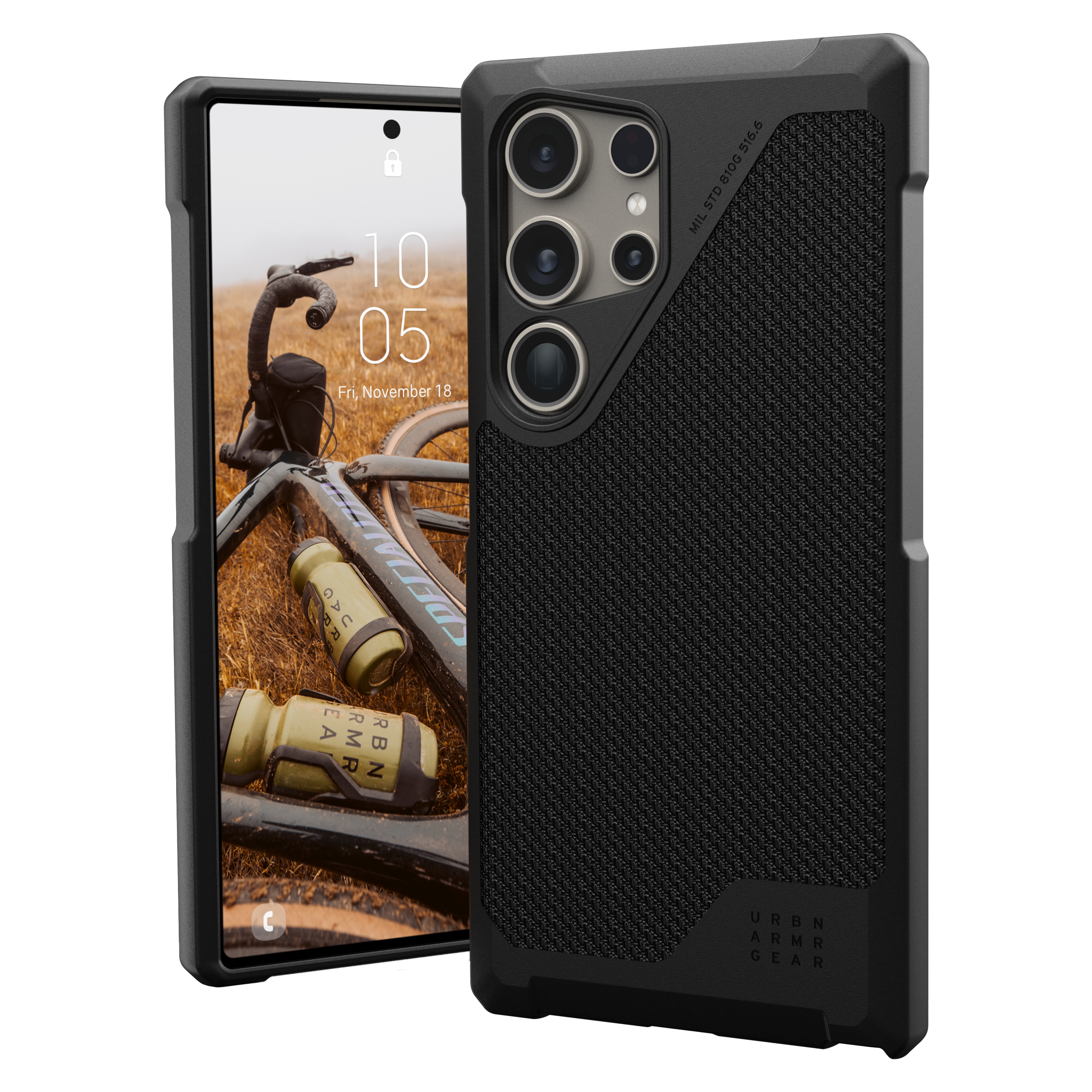 Urban Armor Gear Uag - Metropolis Lt Magsafe Case For Samsung Galaxy S24 Ultra - Kevlar Black