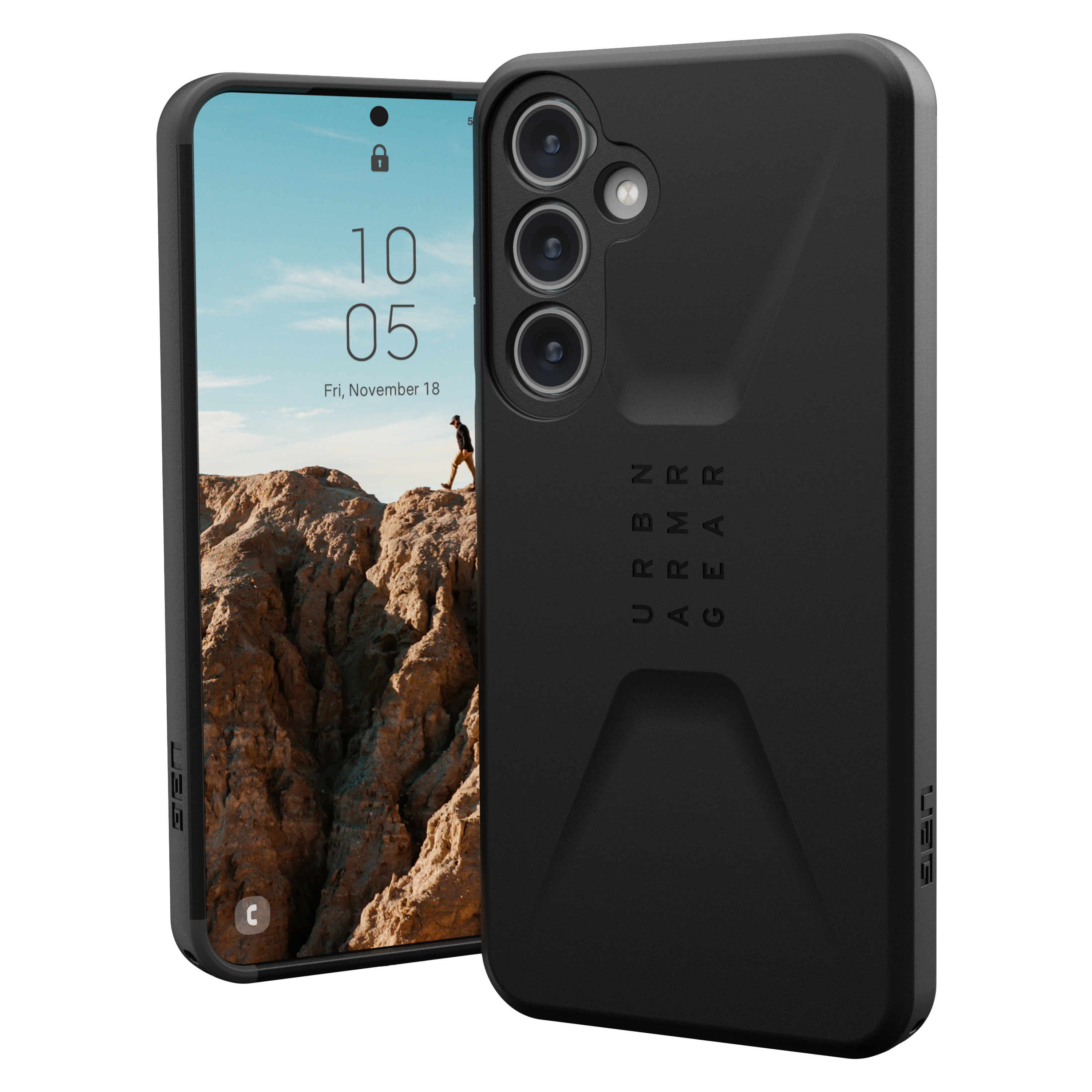 Urban Armor Gear Uag - Civilian Case For Samsung Galaxy S24 Plus - Black