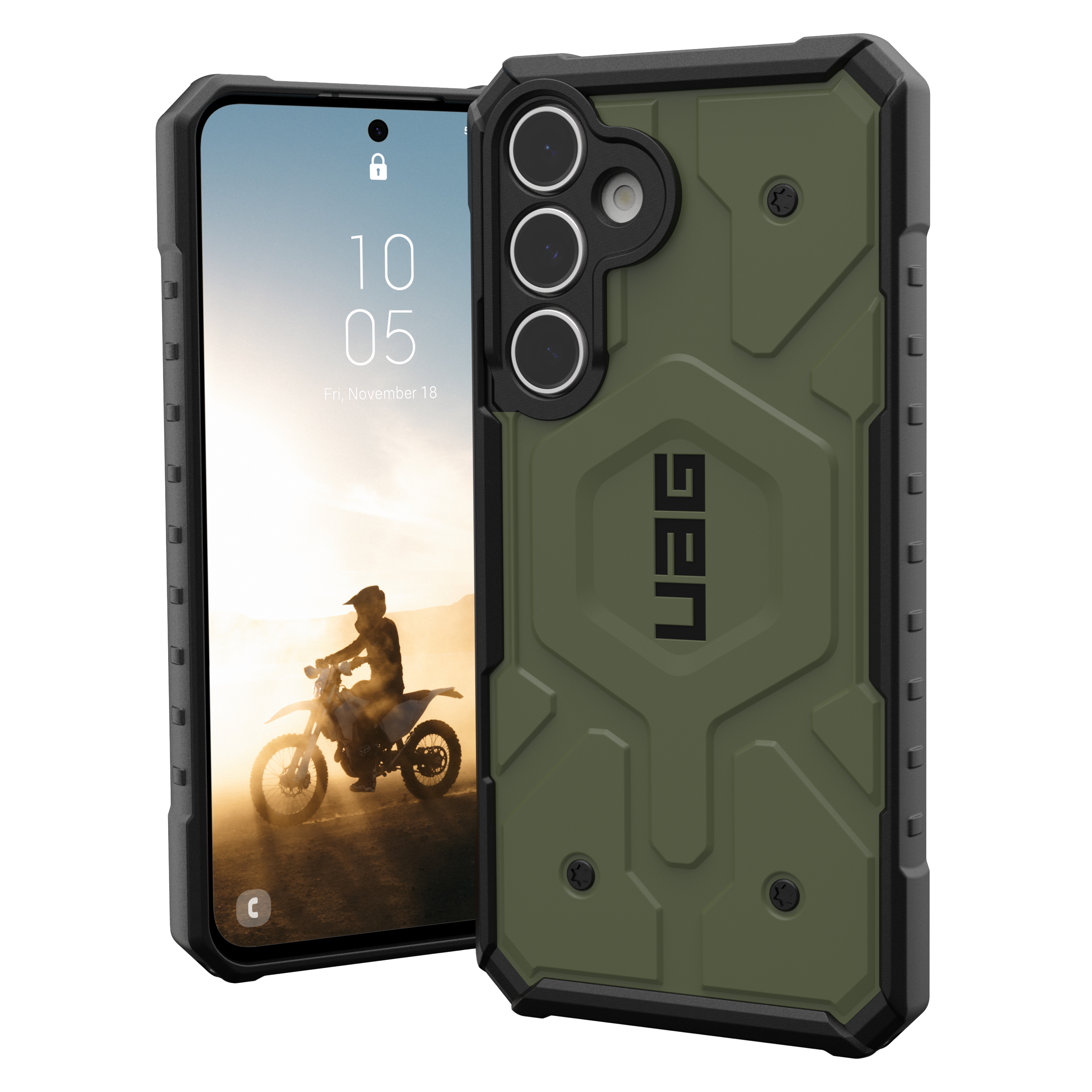 Urban Armor Gear Uag - Pathfinder Magsafe Case For Samsung Galaxy S24 Fe - Olive Drab
