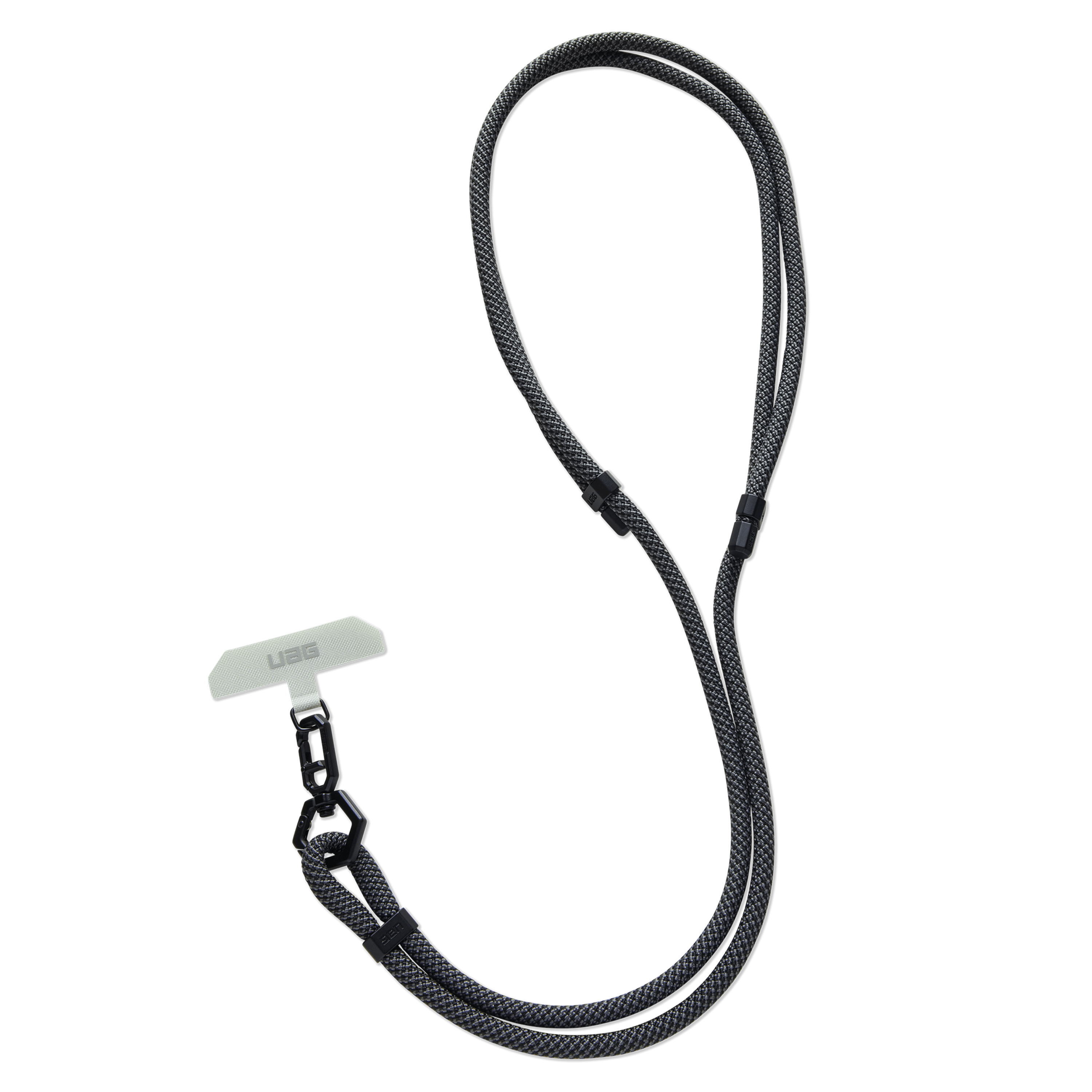 Urban Armor Gear Uag - Civilian Crossbody Slim Lanyard - Graphite And Black