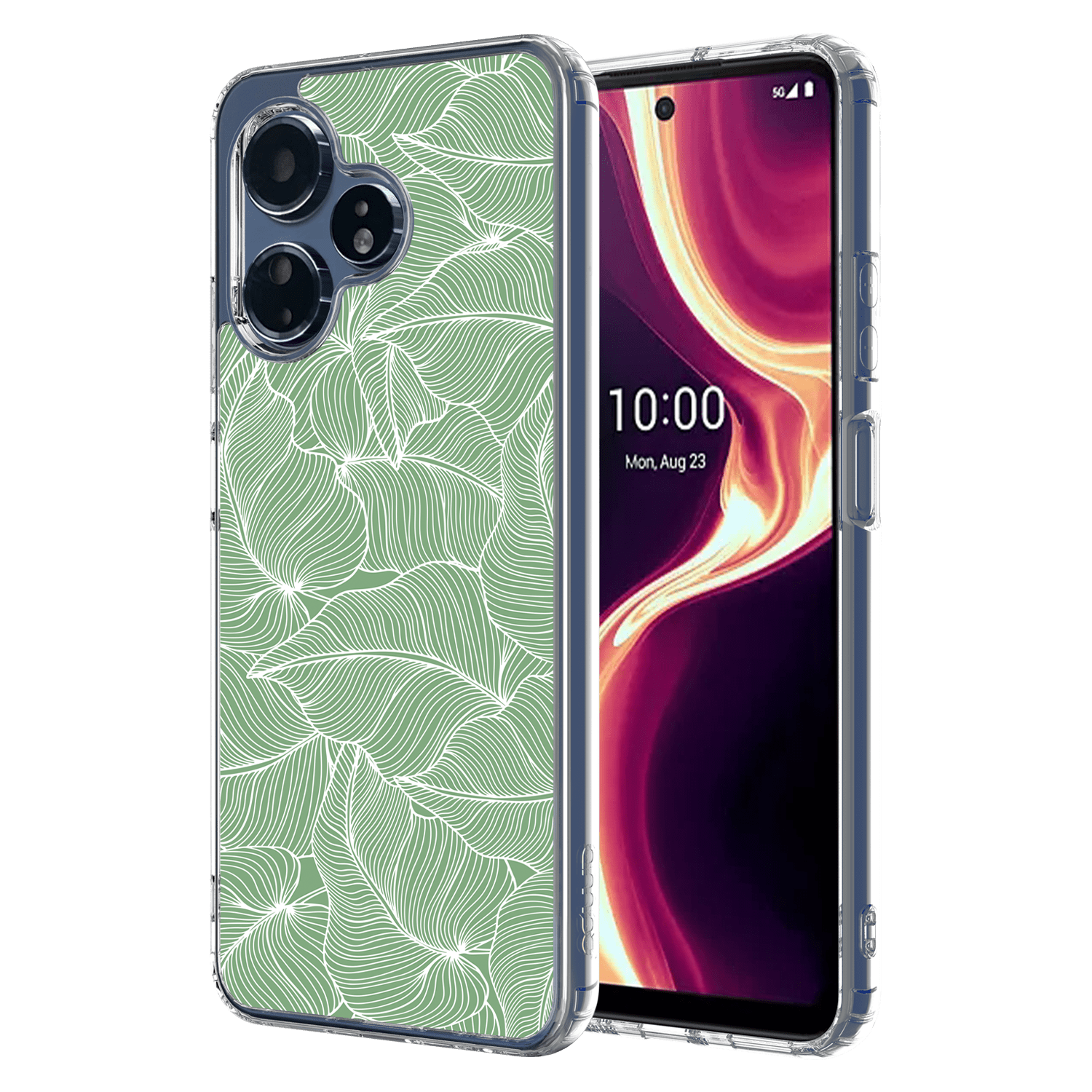 Ampd - Tpu / Acrylic Hd Print Case For Celero 5g Plus Gen 3 - Palm