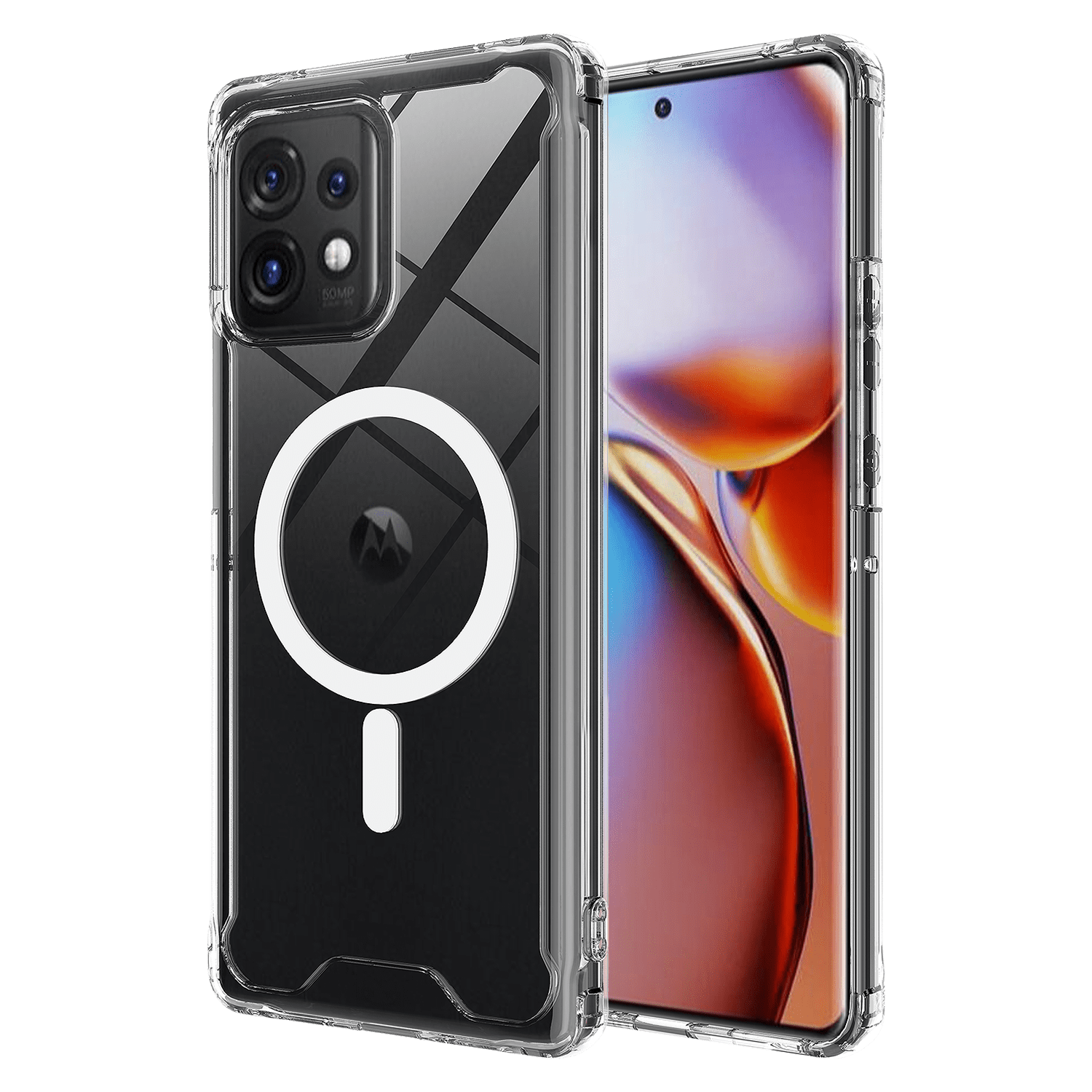 Ampd - Tpu / Acrylic Crystal Clear Case For Motorola Moto Edge Plus 2023 - Clear