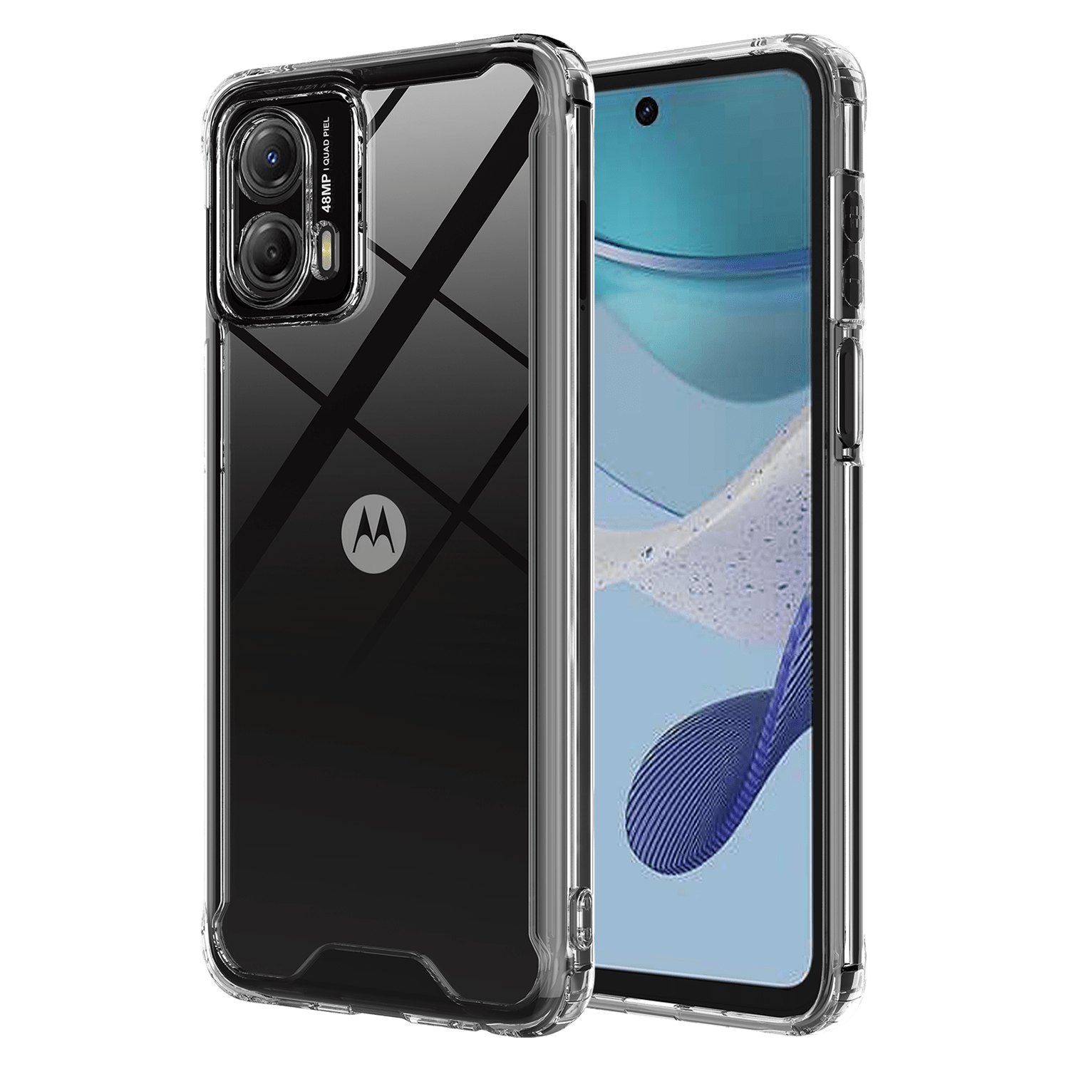 Ampd - Tpu / Acrylic Crystal Clear Case For Motorola Moto G 5g 2023 - Clear