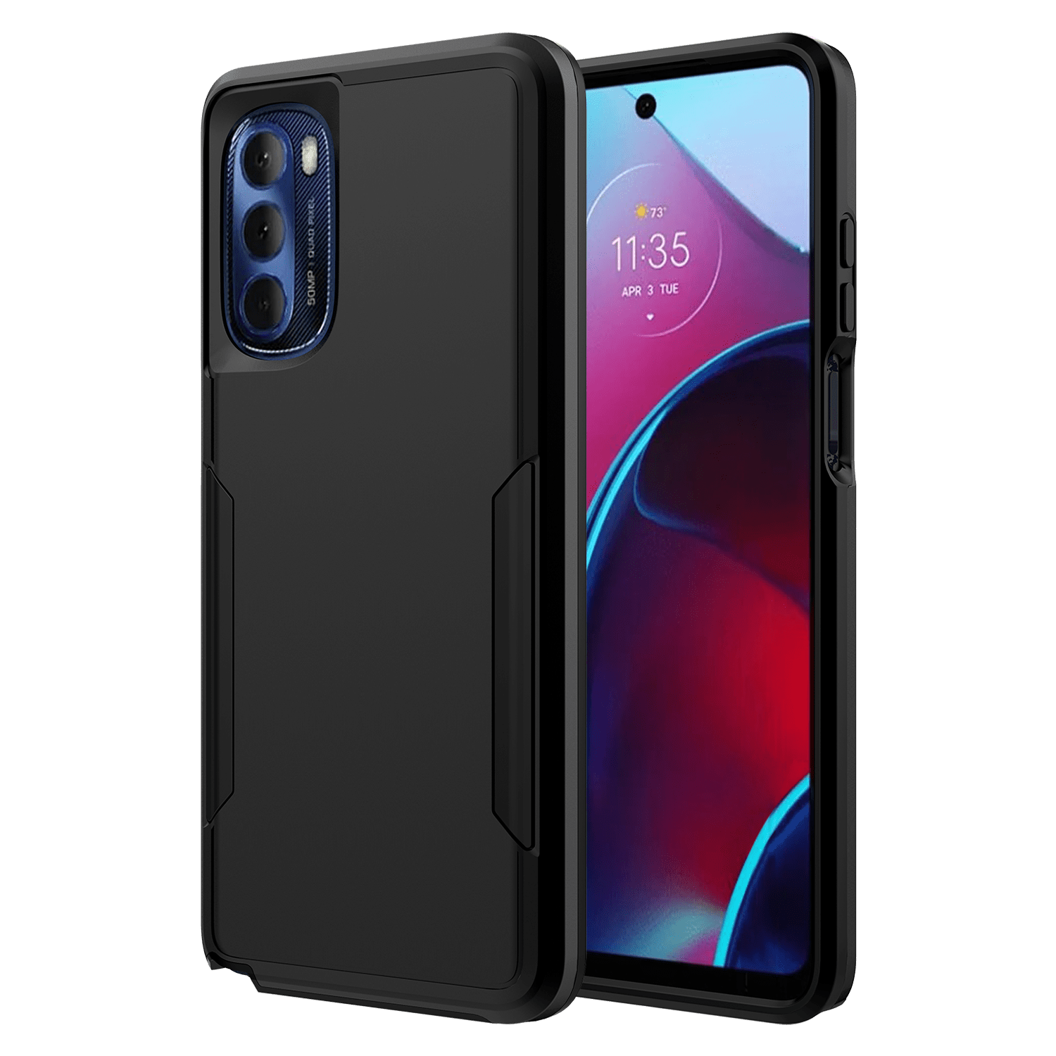 Ampd - Military Drop Case For Motorola Moto G Stylus 2022 / Moto G Stylus 5g 2022 - Black