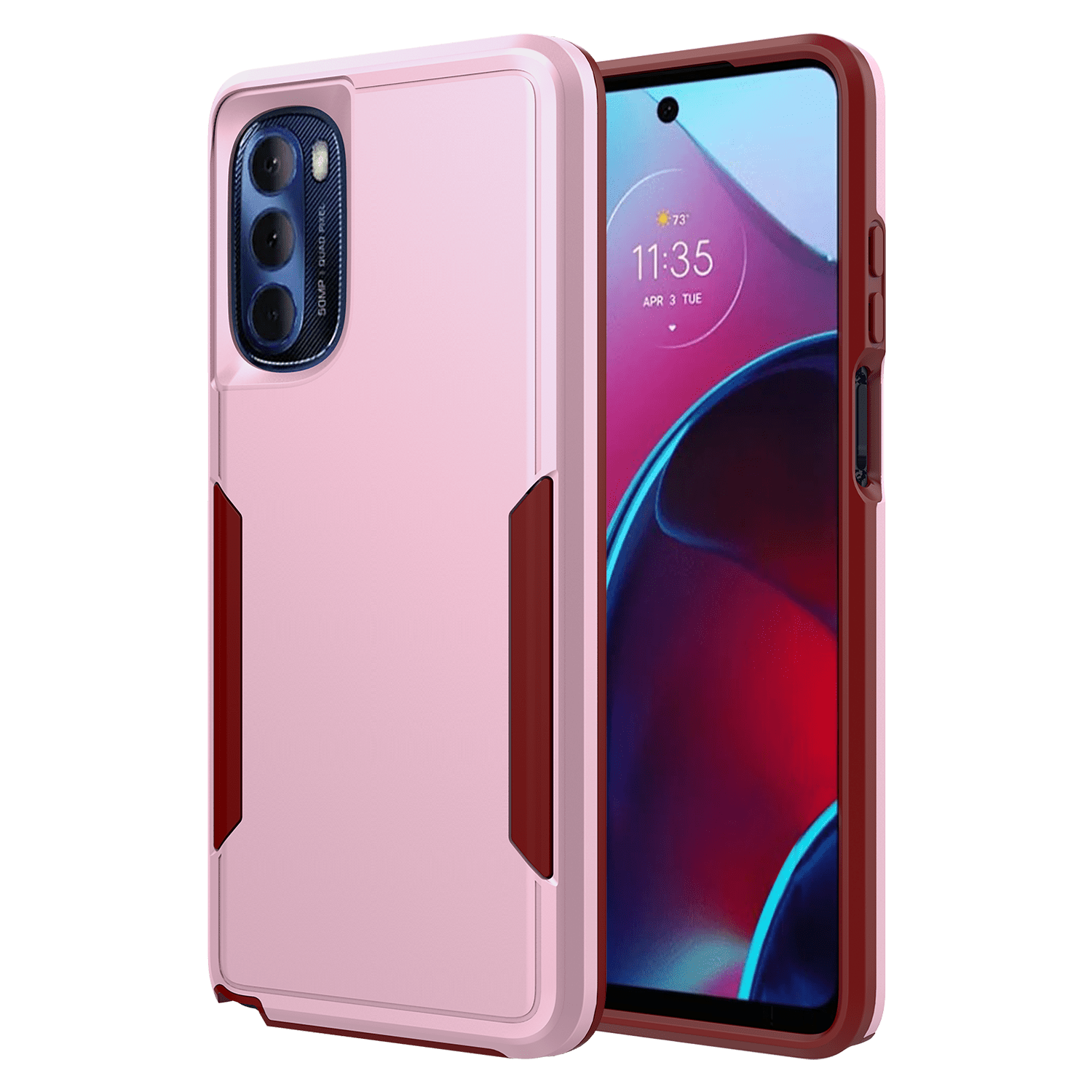 Ampd - Military Drop Case For Motorola Moto G Stylus 2022 / Moto G Stylus 5g 2022 - Pink