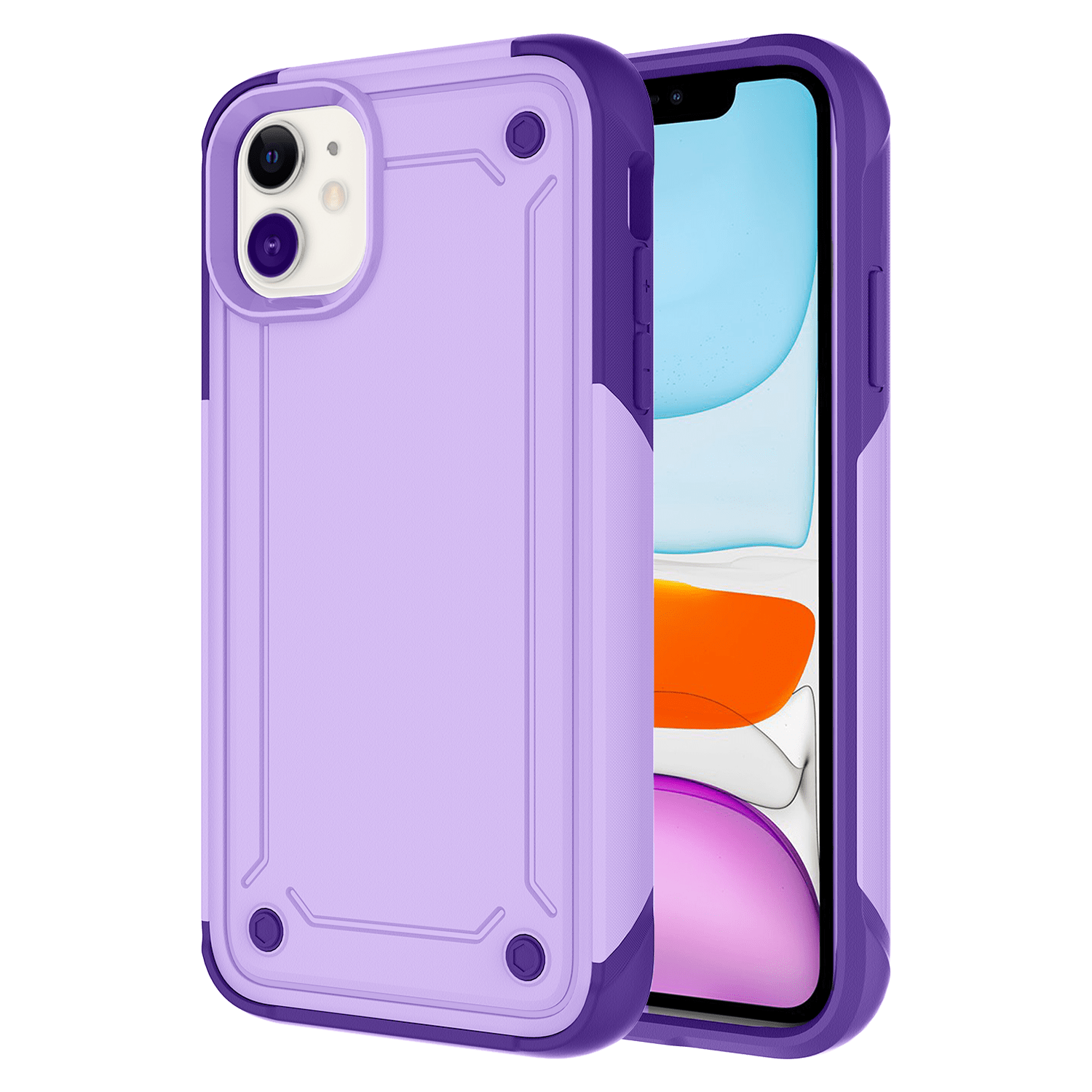 Ampd - Rugged Drop Case For Apple iPhone 11 - Purple